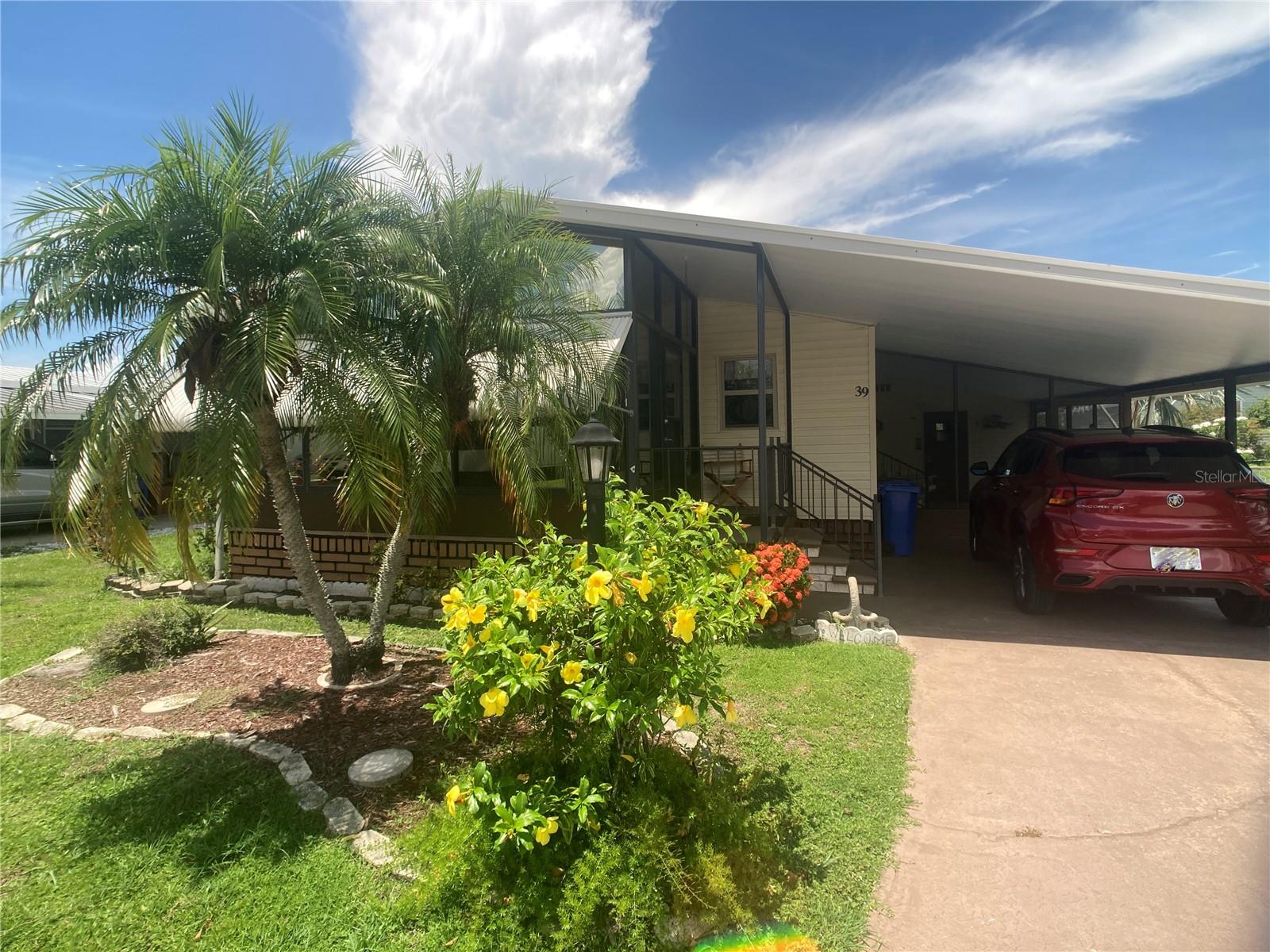 Come retire in Riverbreeze Estates, a 55+ community in Ruskin, Florida. This charming, lovingly cared for, fully furnished, 2-bed 2-bath home is bathed in plenty of natural light and waits for its new owners. The kitchen has oak cabinets and granite counters with a dining room nearby. A large living room plus a glassed Florida room with cathedral ceilings across the front are perfect entertaining spaces.
The primary bedroom has a walk-in closet and an ensuite bathroom with a shower. And the second bedroom has an 8-foot-long closet, giving you plenty of storage. The screened porch on the ground level gives even more space to enjoy with friends.
Amenities include a clubhouse with plenty of planned activities, a large heated community pool, shuffleboard, and a fenced storage area for RV's and boats. Buyer approval is required. One indoor cat or a service dog is allowed. Park is conveniently located near US-41 and I-75, making Bradenton, Sarasota, Tampa, and St Pete an easy drive for shopping, beaches, and restaurants. Schedule a showing today. For financing, please contact Jennifer Caskey at South State Bank, Valrico, FL.