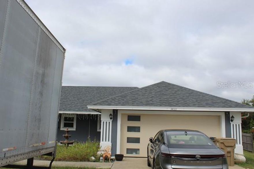 NEW ROOF IN SEPTEMBER 2025, SPLIT HOME HAS MANY UPGRADES SUCH AS BUILT-INS INT HE LIVING ROOM, ACCENT WALL IN THE LIVING ROOM AND MASTER BEDROOM.  NEW TILE FLOORING WILL BE INSTALLED INT HE OTHER 2 BEDROOMS.  FRENCH DOORS IN THE DINING AREA, DOUBLE VANITY IN MASTER BATH WITH WALK IN CLOSET.  LAUNDRY ROOM IN THE HOUSE.  BUILT INS IN ONE OF THE BEROOMS WITHA BUILT IN DESK CAN BE USED AS AN OFFICE.  COME AND SEE FOR YOURSELF THE BEAUTY THIS HOME OFFERS.