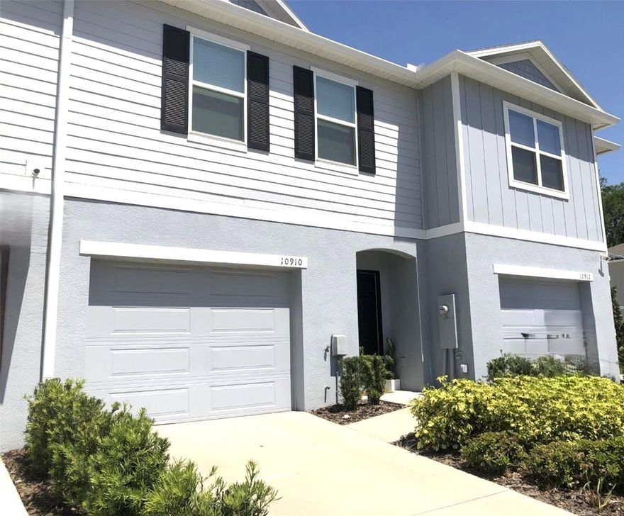Beautifully designed with the St. Augustine floor plan, this two-story townhome offers an efficient layout for comfortable living. The first floor features a full-size garage, welcoming foyer, spacious great room, and an open kitchen overlooking both the dining area and family room. Enjoy peaceful backyard views through the sliding glass doors leading to the rear patio.

Upstairs includes a generous primary suite with a walk-in closet, two additional bedrooms with a shared Jack-and-Jill bath, and a versatile loft space. Washer and dryer are included for added convenience.

Move-in requirements: First month’s rent and security deposit. Background and credit check required for