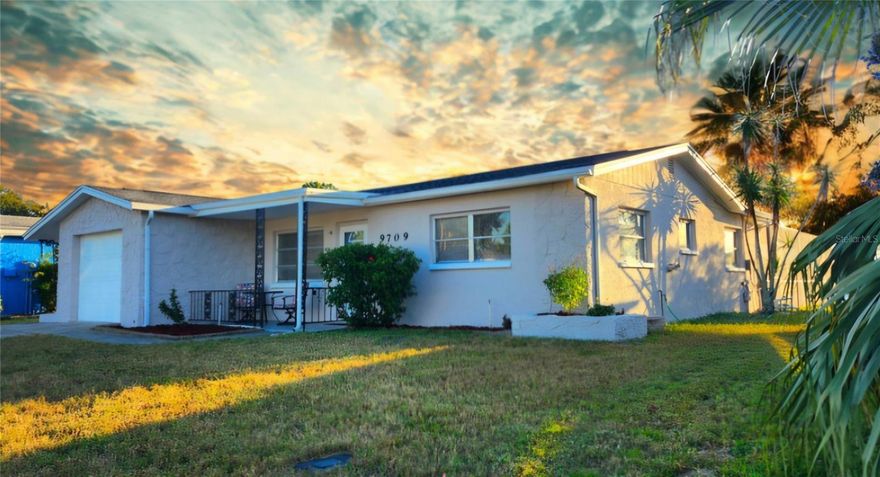 A gorgeous sunset lake view awaits for its owner!  Welcome to this magnificent property located in a quiet neighborhood of Regency Park.  The house has been renovated bringing you a nice primary bedroom with a walk-in closet and its own full bathroom.   The inviting open floor plan with the neutral wall color are ready for your decorations to enhance your style.  This house has new ceramic tile in the entire floor, the roof is 6 years old, the A/C unit works perfectly, all appliances are stainless steal, washer and dryer included and are in great condition.  Spend your mornings or afternoons overlooking the beautiful lake with the sounds of nature (birds, ducks, seagulls).  Brink you boat or kayak and enjoy Florida to the fullest!  Schedule your showing, this property won't last!!