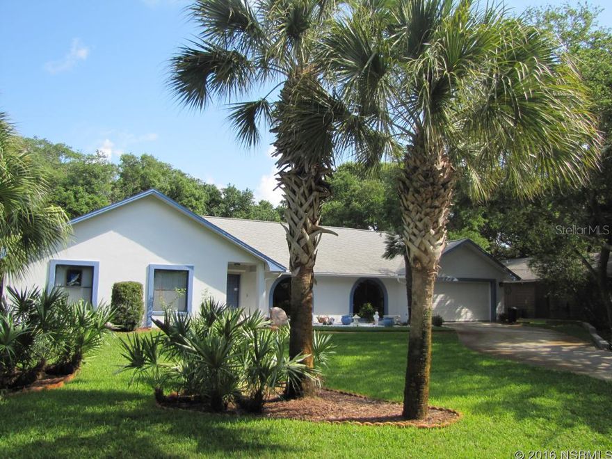 Just a block and a half from the Beach! Well maintained home in sought after New Smyrna Beach. Large open floor plan with vaulted ceilings, formal dinning and large kitchen with breakfast nook.  Large custom windows and French doors flood the house with natural light. Large bedrooms, and owners suite with walk-in closet as well as attached bath. Enjoy the lush tropical landscape from the screed porch that stretches nearly the entire length of the home. Hurricane shutters, newer roof, A/C and water heater as well. Great home/great location for the money. ;Water: City