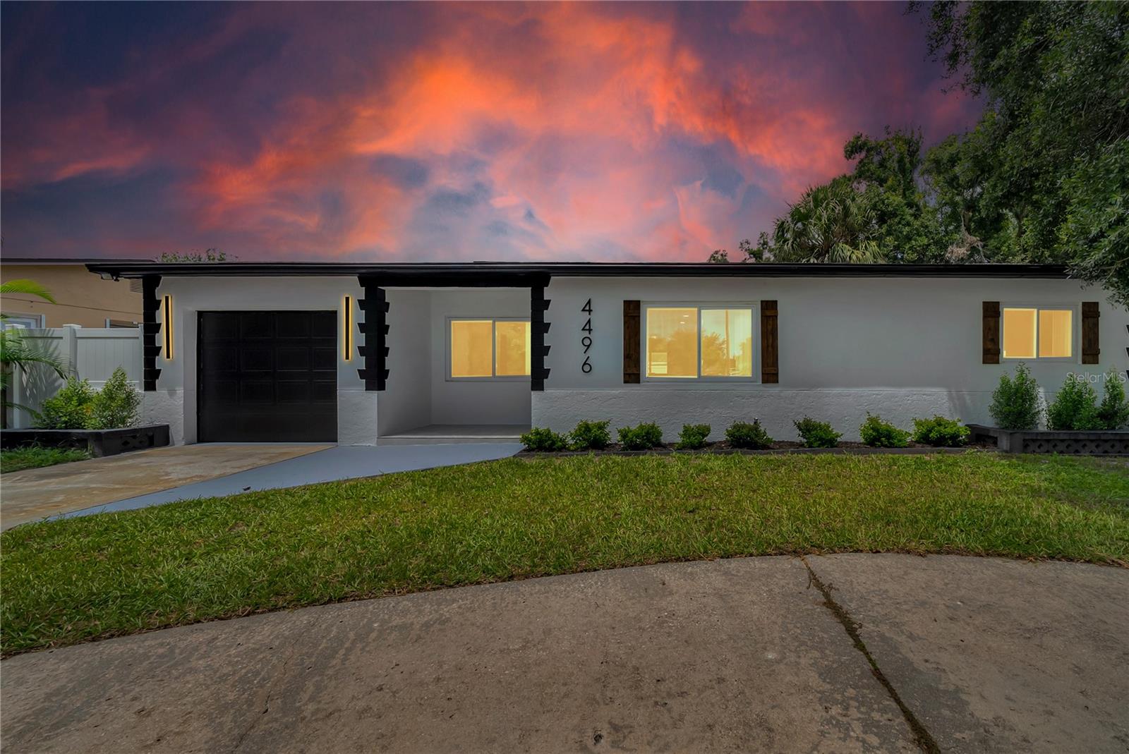 One or more photo(s) has been virtually staged. If you are looking for a Move in Ready, Professionally Renovated Home Look no Further. This is a Fantastic opportunity to own a Solid Block Home in a Centrally located neighborhood near Shops, Dining, Entertainment, between the Gulf Beaches and Vibrant Downtown St. Pete. Split plan bedrooms. En -Suite Primary Bedroom. Awesome updated details. Renovated kitchen with New Soft Close Cabinets. Beautiful Quartz Counter Tops, Brand New appliances, Renovated Bathrooms with shower glass enclosure and door. Modern Ceiling Fans, Recessed Lighting, and fixtures. Water resistant premium luxury vinyl floors. Privately fenced Back Yard large enough for a pool and more. Great for entertaining. No flood insurance needed. You are going to love it! Make this your home before is too late!