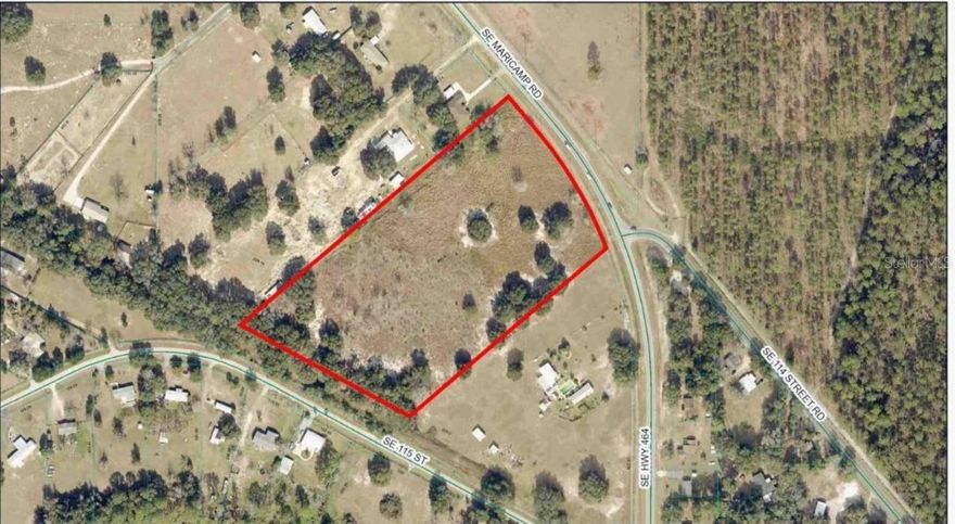 Property listed $28k below Appraisal!!!! (See attached Appraisal Report PDF) Located in Central Florida, this 10 acre lot is less than a 1/4 mile from Lake Weir's recreational amenities which includes boating, fishing, swimming and lakeside dining.  No HOA! Lot is mostly cleared and is high and dry, but still several shade trees. Zoned Agricultural so great for horses and other livestock and of course your dream home build! Located in Ocklawaha, a charming community located between The Villages and Ocala. Ocala is well known as a top equestrian location with its equestrian events, riding trails and top-tier training facilities. The Villages offers shopping, dining, golf courses, entertainment and medical facilities. Additional recreation opportunities are available at nearby Ocala National Forest, Silver Springs and numerous hiking, biking and ATV trails.  Electric is available front street.  A well and septic system were installed back in the 1980's, but it cannot be attested as to their working condition or how code compliant they are currently.