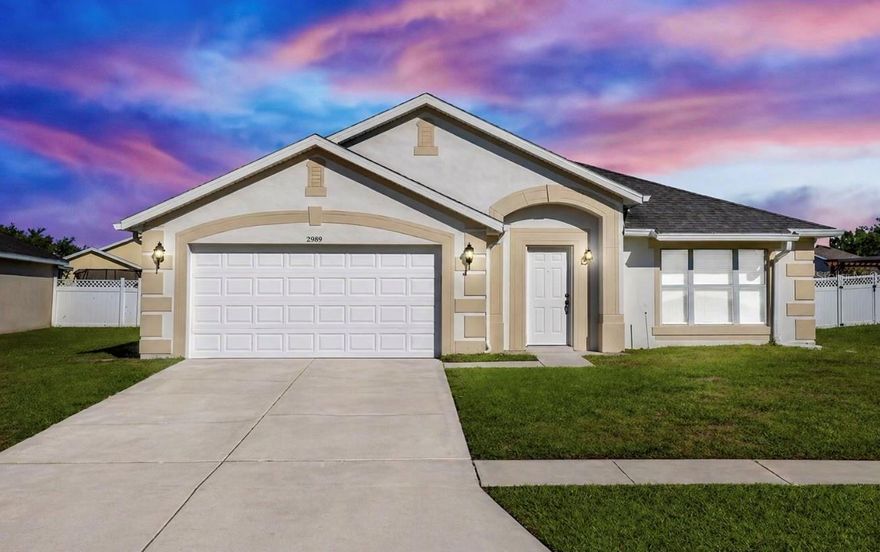 Welcome to this 3-bedroom, 2-bathroom home located in a gated community in the heart of Kissimmee, Florida, just minutes from The Loop, a popular shopping, dining, and entertainment destination. Enjoy convenient access to Walt Disney World (approximately 25 minutes) as well as Universal Orlando and Central Florida’s world-famous theme parks. This move-in ready home features a desirable split floor plan with spacious living areas and thoughtful updates throughout. Inside all appliances are brand new. Brand new floor. You will find fresh exterior and interior paint, and a refreshed front door that give the home a clean and welcoming feel. The layout offers generously sized bedrooms, along with a kitchen and family room combination that creates a comfortable space for gathering and entertaining. A formal living and dining area provides additional flexibility and can easily function as a home office, flex space, additional living area, or hobby room. Other Residents of this gated Kissimmee community enjoy access to neighborhood amenities including a community pool, playground, and clubhouse, adding to the convenience and lifestyle this location offers. With easy access to shopping, dining, major roadways, and Central Florida attractions, this Kissimmee home offers comfort, convenience, and the opportunity to make it your own. LOW HOA. Call to schedule your private showing!