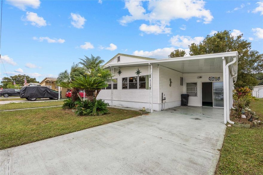 Don’t miss this opportunity in Betmar Acres, one of Zephyrhills’ most desirable 55+ golf communities where you own your land and pay only a low $435 annual HOA fee. This 2BR/2BA home is ready for your TLC—perfect for investors, snowbirds, or anyone looking for a project with great potential.

The home features an open floor plan connecting the kitchen and living room, ideal for entertaining or updating. The primary suite offers walk-in closets and a private bath, while the second bedroom includes built-ins for flexible use as a guest room or home office. Enjoy Florida living in the screened Florida room with carpet flooring and with a covered carport.

Residents of Betmar Acres enjoy 27 holes of golf, two pools, two hot tubs, three clubhouses, mini golf, shuffleboard, billiards, and more—all in a friendly and active community.

Great potential for renovation, rental income, or resale. Schedule your private showing today and discover the possibilities!