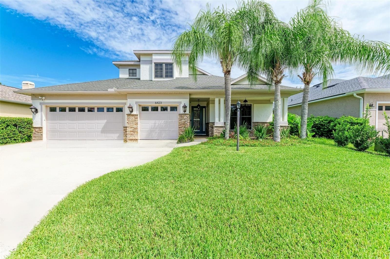 One or more photo(s) has been virtually staged. Stunning Lake View Home with Luxury Upgrades, Hurricane Protection & Exceptional Storage.This beautifully upgraded 4-bedroom, 3-bathroom home offers over 2,600 sq ft of refined living space in one of Lakewood Ranch's most sought-after school zones. With a private pool, serene lake views, and an impressive list of luxury features, this property blends high-end living witheveryday convenience just in time for the upcoming school year. Inside, enjoy a chef's kitchen featuring leather-finished granite countertops, amarble backsplash, LG gas range with double oven and convection, an extra-wide sink, spacious island, and ample cabinet storage. The openlayout is complemented by upgraded lighting throughout, custom closet systems with built-in drawers and shelves, Hunter Douglas electricblinds, and two new high-efficiency AC units. The main-level primary suite offers a spa-style bathroom with a double walk-in shower and directaccess to the pool and lanai. Upstairs, a flexible loft with a full bath is perfect for a home office, media room, or guest suite. This home is readywith a new roof (October 2024), impact-resistant windows, and a Ring security system with three cameras, providing peace of mind year-round.Additional features include designer lighting, a new sprinkler system, fresh exterior paint and interior paint, a primary bath renovation, kitchenrenovation and appliances, Bluetooth-enabled bathroom fans, a high-efficiency Samsung washer and dryer, and a new garage door spring. Thewater heater was replaced in 2020, ensuring efficient, reliable service. A standout feature is the three-car extended-depth garage, outfitted withoverhead storage shelves, Gladiator wall racks, and attic space—ideal for organized, secure storage of tools, gear, or seasonal items. EnjoyFlorida's outdoor lifestyle in the private screened lanai with a pool and tranquil lake views—perfect for entertaining or unwinding after a long day.