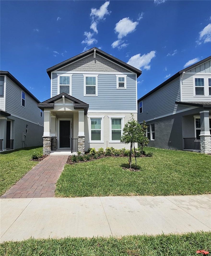 Gorgeous Townhome just west of Disney off the 429 located in the Highland Ridge subdivision, offers modern living at its finest!

This spacious two-story, 4-bedrooms, 2.5 bathrooms, residence provides ample space for comfortable, energy efficient living under 2,114 sq ft. Enjoy the convenience of a fully equipped kitchen featuring brand new stainless steel appliances. The kitchen boasts beautiful white cabinetry with crown molding, a custom tiled backsplash, and gorgeous quartz counters with a large breakfast bar island. Wood look plank tile flooring throughout the first floor opens to the living and dining areas.  A side half bath near the drop zone and a 2-car garage that faces the rear. 

Say goodbye to hauling laundry up and down stairs with the added luxury of a second-floor laundry room ready for hookups. Once up the stairs, you're greeted by a loft perfect for a reading nook or computer station.  

Enter into the primary bedroom through double doors with coffered ceiling detail, large walk-in closet, and into the stylish primary bath with stone floors, counters, a walk-in shower with custom wall inserts, and dual sinks. Energy efficient home. 

WHAT AN AMAZING LOCATION. Highland Ridge is a great new community right off the 429 at Hartzog road and Western way just west of Disney. 

This is a very fast-growing area with new stores, restaurants, and other commerce opening all the time. Fast access to the 429 and the 4 to get around quickly. Highland Ridge offers a zero edge walk in pool, a large covered lanai pool side, a half basketball court, and a playground.

With its prime location and contemporary amenities, this property is ready for you. So don't miss out on the opportunity to make this house your next Home-Sweet-Home!