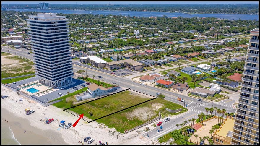INCREDIBLE OPPORTUNITY TO FOR BEACHFRONT LIVING! THE ADJACENT LOT IS ALSO AVAILBLE. CONVENIENTLY LOCATED ON THE SOUTHEAST SIDE OF THE A1A/Atlantic Ave & WILLIAMS AVE. APPROACH, Daytona Beach FL.