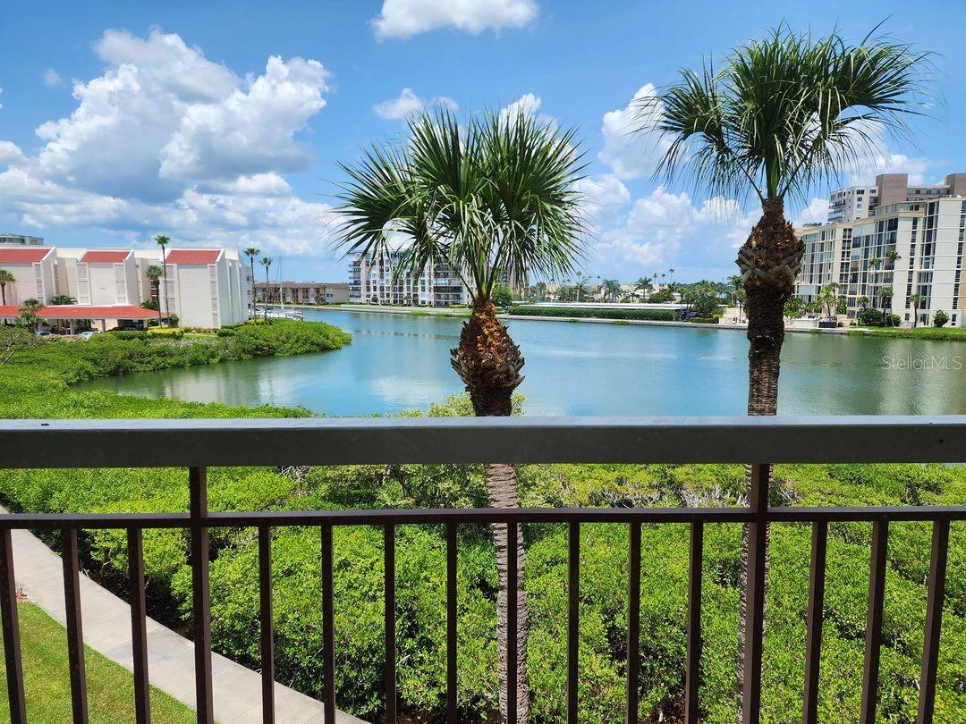 Beautifully renovated waterfront condo in the sought after resort style Harbourside Community. Check out the amazing view of this 3rd floor unit in the Santa Maria Building (Red Roofs). This is a 1 bedroom, 1.5 bath open floorplan unit, BUT the enclosed patio (14'4" x 12'4") with sliders is very large and can be used as a 2nd bedroom, bonus room or an office if desired. There is a murphy bed already in there for additional sleeping arrangements. This is a fully furnished condo with brand new furniture, so no need to bring furniture!
When you walk in the door you can see your beautiful view from the entryway. The flooring is seamless from when you walk in all the way through the unit with luxury vinyl plank. The kitchen is immediately to the left and has brand new cabinets, quartz countertops and brand new stainless appliances. And you can't miss the adorable built in coffee/tea/cocktail bar right at the edge as you walk towards the dining room that overlooks the living room. The living room overlooks the view of the water and plush landscaping with an amazing 3rd floor view! You can watch the boats, kayakers and the residents walking on the 1.5 walking trail that surrounds the Harbourside island with water views around the entire neighborhood. The primary bedroom is very large, has a king bed and plenty of drawer space and also has complete views of the water and landscaping. New 2 sink vanity and large light up mirror. The walk-in closet is VERY large! The entire back of the condo is all glass sliders so you can see everything! You can also open them to the open air. There is a small patio off the living room that is open and the large enclosed patio can be used as that 2nd bedroom, office or bonus room. Both bathrooms are updated except for the tub/shower which will be updated within the year. This unit has great storage with large closets. The laundry room is large for a condo and has a full-size washer and dryer.
Harbourside is a resort style waterfront community with a variety of amenities such as: multiple pools, jacuzzi, a BBQ grilling area, tennis courts, pickle ball and shuffleboard. The Clubhouse offers a full social calendar with fun events you can participate in, Men and Women Saunas, fitness centers, Billiard room, card room, library, Great room with fully equipped kitchen and a beautiful lobby to relax and visit. The car wash station is complete with vacuum & air, and also has a EV car charging stations. The beautiful 1.5 mile walking trail is amazing to walk as you are on the water the entire trail and you can see dolphins, birds, boats and more!
Harbourside is conveniently located minutes from the world's best beaches, Downtown St Petersburg, Fort DeSoto Park, live music, restaurants, shopping, museums, parks, entertainment and more! Close to I-275 that heads to Tampa International Airport, Professional Sports stadiums and arenas and so much more! Lock this one in before it's gone!