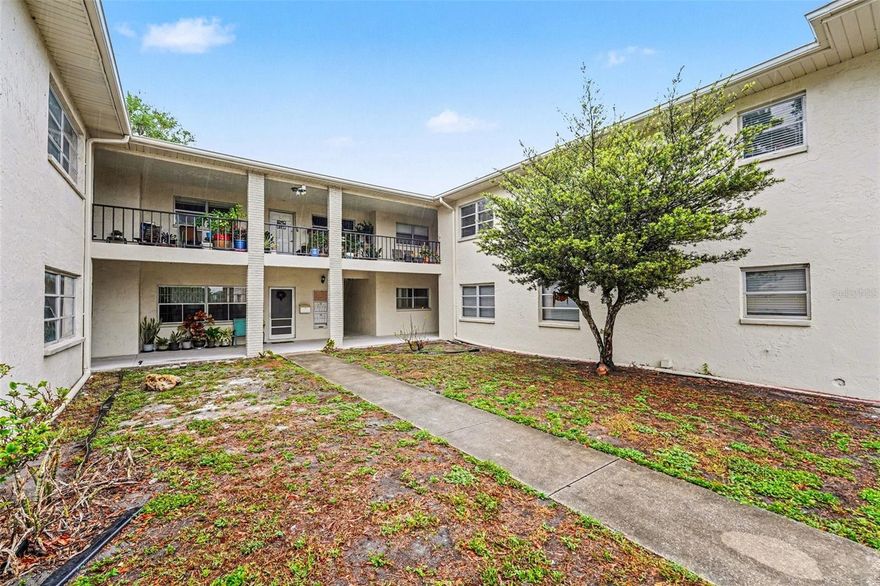 One or more photo(s) has been virtually staged. Look no further!  You have found the best value for your first-time home or for your profitable investment.  Nestled in the heart of Pinellas Park, this ground-floor corner unit offers an incredible 82 Walk Score®. You are just steps away from grocery stores, dining at Park Plaza, and the Parkside Mall. This 2-bedroom 2-bath condo features a spacious open floor plan, a primary bedroom with an en-suite and a bright interior. When you’re not enjoying the local shops, you’re only a 20-minute drive from Florida’s world-class beaches. The monthly HOA fee include water, trash, and sewer, this is easy Florida living at its best. Roll up your sleeves and make this yours before someone else does - Bring your best Cash offers only please.