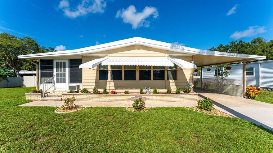 Adorable Home in Terra Ceia Manor Co-op

Welcome to your new home in the vibrant, active 55+ community of Terra Ceia Manor Co-op! This meticulously maintained 1983 mobile home offers both comfort and convenience, featuring a coveted oversized corner lot that provides extra space and privacy.

Key Features that are Updated and Upgraded: 
Enjoy peace of mind with repiped waterlines (2020), water heater replaced (2023), dishwasher (2023), newer refrigerator, and new Vinyl Plank flooring (2024) and an insulated roof over (2014). The air conditioning system was updated in (2016) with HVAC MERV 12 filters, ensuring year-round comfort, while the fresh interior paint and new deck steps add to the home's modern appeal.  In addition This home features a plywood subfloor throughout, providing durability and stability. It's clear that the current owners have taken great pride in this well cared home.

About the Community Amenities:
Dive into the community pool, enjoy a game of billiards, or challenge friends on the shuffleboard courts. The community room is perfect for social gatherings, and there's always something happening with various activities such as dances, potluck dinners, and planned trips. Social Engagement also happens here. Join in the fun with coffee hours, numerous clubs, and engaging community events!! Benefit from low monthly fees of $164.00 month while enjoying the full range of amenities and activities this vibrant community offers.

Don't miss the opportunity to be part of the welcoming community of Terra Ceia Manor Co-op. Just a short drive to the Ellenton Premium Outlet Mall, restaurants, and medical facility’s make living life quiet yet convenient. Not to mention easy access to I-75, and a short drive to golfing and Florida’s beautiful Gulf Beaches.