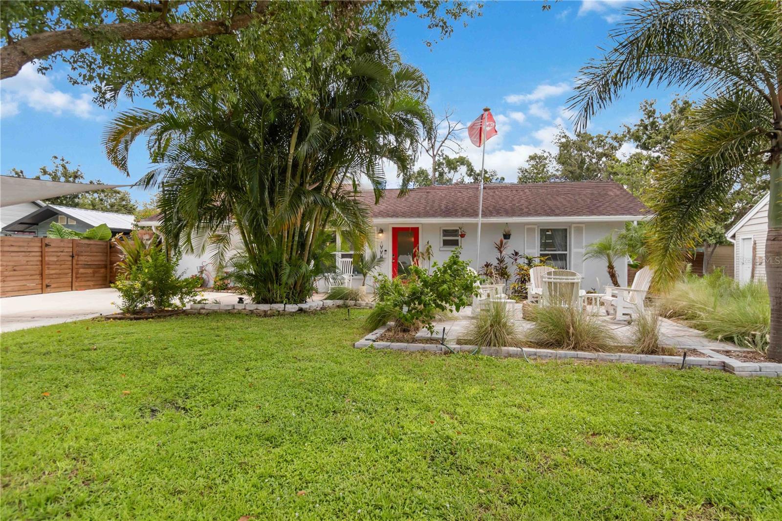 NEW ROOFS just completed on both the home and the detached garage—peace of mind for years to come!
Enjoy the best of Florida living in this beautifully renovated 4-bedroom, 2-bath Sarasota home featuring a split bedroom plan, a sparkling inground pool, and a peaceful koi pond with waterfalls. Inside, you’ll love the flow of wood-plank tile floors, the built-ins throughout, and the expansive family/rec room with fireplace—perfect for game nights, movies, or entertaining.
The luxurious primary suite is a standout: two walk-in closets plus a spa-inspired bath with a soaking tub and a walk-in shower for your private retreat.
Step outside to host gatherings by the pool, relax on the lanai, or enjoy the backyard oasis. The detached garage offers flexibility—convert it to a workshop, guest suite, or office, or keep it as traditional parking via the side drive. With no HOA, you can bring your boat, RV, or simply enjoy the freedom to live your way.
Ideally located in Lake Sarasota, just minutes to I-75, Gulf beaches, top-rated schools, shopping, and dining. This move-in ready home offers comfort, storage, and lifestyle in one rare package. Sarasota pool homes with no HOA don’t last long—schedule your private showing today!