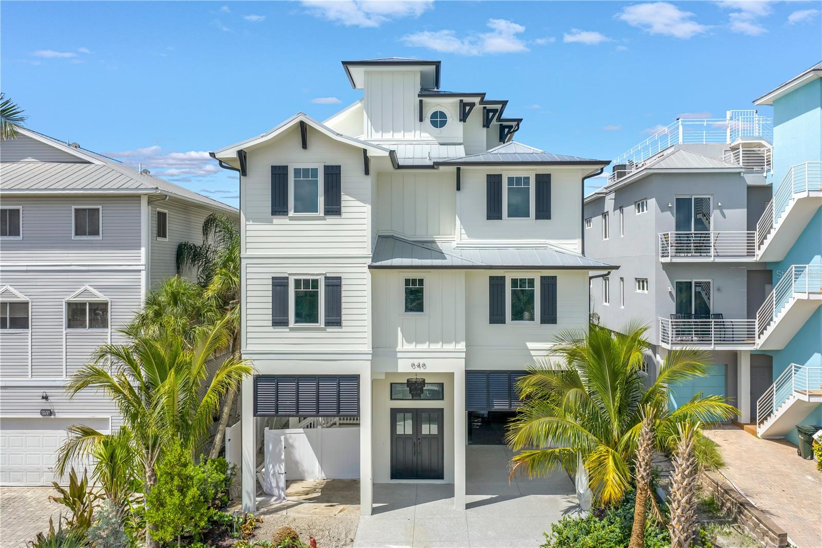 Nearly Complete New Construction on Siesta Key!
Just steps from the sugar-white sands of Siesta Key Beach and a short stroll to Siesta Village, 646 Calle del Otono offers an exceptional opportunity to own a brand-new coastal estate nearing completion in one of Sarasota’s most walkable, high-demand locations.
Designed with both style and function in mind, this expansive residence will feature eight bedrooms and eight-and-a-half bathrooms, thoughtfully laid out across multiple levels to create space, privacy, and flow. Soaring ceilings, natural light, and high-end finishes are planned throughout, blending relaxed island aesthetics with refined craftsmanship.
At the heart of the home, a chef-inspired kitchen will include premium appliances, a large central island, custom cabinetry, and wine refrigeration—ideal for both casual family meals and elevated entertaining. The main living space flows effortlessly to the outdoors, where plans include a private heated pool and spa, multiple covered terraces, and a custom outdoor shower—perfect for rinsing off after the beach.
One of the home’s standout features is the rooftop deck, offering rare panoramic views of the Gulf of Mexico—an elevated space ideal for sunrise coffee, sunset cocktails, or stargazing above the treetops.
Each of the seven king suites is designed as a private retreat with en-suite bathrooms and upscale finishes, while a custom bunk suite adds flexible accommodations for families or guests. A private elevator, ample storage, and a carefully considered layout round out the home's exceptional design.
With completion just around the corner, this is a rare chance to secure a nearly finished, new construction estate in a premier Siesta Key location—where modern luxury meets the ease of island life.