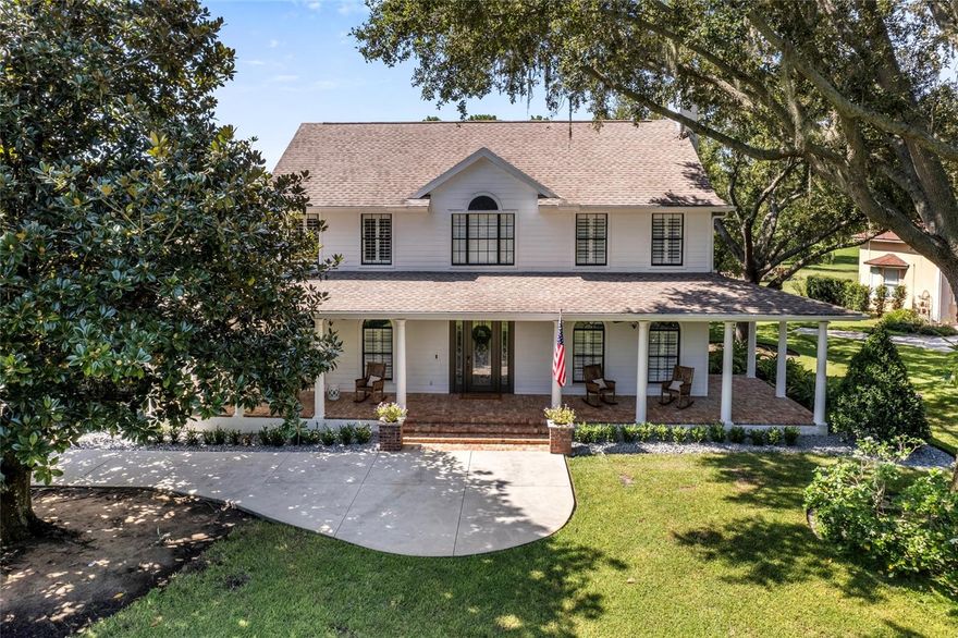 Welcome to 17556 Deer Isle Circle in the gated community of Deer Island. This beautifully maintained 4-bedroom, 3.5-bath home sits on over an acre and features an inviting front porch, an updated kitchen, and a private screened-in pool—perfect for Florida living. The flexible layout includes a detached guest room, ideal for visitors, a home office, or studio space. Enjoy the privacy and space of your large lot while also taking advantage of Deer Island’s fantastic amenities: a private boat ramp, fishing pier, lake access to Johns Lake, tennis and basketball courts. This rare opportunity offers the best of both comfort and recreation in one of Winter Garden’s most desirable lakefront communities.