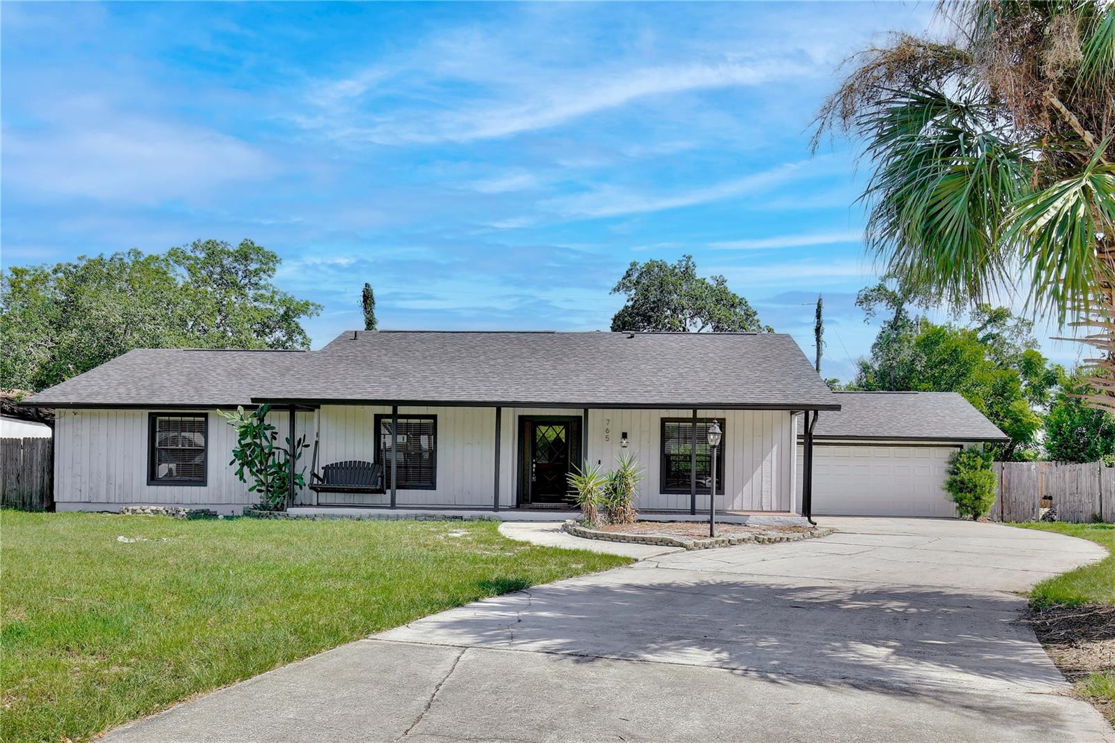 If you are looking for a great location, large lot, pool  and low HOA’s look no further. Welcome to Coach Light!  This 1,597 sqft 3 bed / 2 bath 2 car garage pool home has plenty to offer. This charming home has a large driveway, front and back yard.  The extended front porch has room to relax and take in this peaceful quiet Neighborhood. As you enter the home you will see the charm of the open concept kitchen, dinette, and living room area, which have all been updated with wood tile.  There is also a large formal living space adjacent to the kitchen. The second bathroom has been updated which includes a jacuzzi tub.  As you walk out to the back patio you will be greeted by a large pool and spa.  There is plenty of back yard and pool deck space to relax and entertain.  This home is also walking distance to Kewannee Park bike trails, and near Winter Park, Maitland, 417, I-4 and Maitland Exchange, UCF and Full Sail.
Roof replaced 2021, exterior painted 2021, pool pump 2025, PEX Repipe.