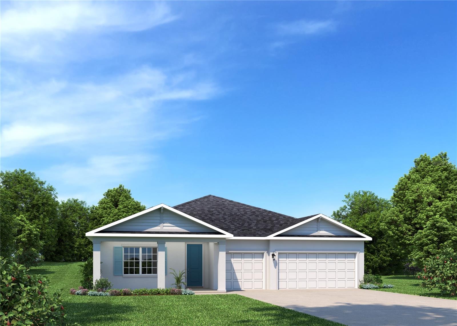 Under Construction. Ready in December! Copperleaf, located in one of Ocala's most beautifully established areas, featuring wide homesites with space between you & your neighbors and options for a 3-car garage. Discover the city on horseback and take a guided tour through the Ocala National Forest under the canopy of centuries-old trees. Get your adrenaline going with a trip to Canyons Zip Line and Adventure Park – you can even sign up for a Nighttime Zip Tour during the full moon. Spend a hot day cooling off in one of the 600 lakes, rivers, and springs in the county. Spend the day floating, kayaking, or scuba diving in the crystal blue waters. The Sandalwood single-family villa sets the standard for main level luxury. A convenient family entry welcomes you inside to unmatched space and style. A full bath sits between 2 bedrooms, while a guest suite with full bath is found off the 3-car garage. Use the versatile flex space as a home office. The gourmet kitchen includes a large island overlooking dining space and the family room, ideal for gathering with family and friends. Your luxurious owner’s suite features a double vanity bath and massive walk-in closet, plus private access to the rear lanai. You’ll be stunned by The Sandalwood. All Ryan Homes now include WIFI-enabled garage opener and Ecobee thermostat. **Closing cost assistance is available with use of Builder’s affiliated lender**. DISCLAIMER: Prices, financing, promotion, and offers subject to change without notice. Offer valid on new sales only. See Community Sales and Marketing Representative for details. Promotions cannot be combined with any other offer. All uploaded photos are stock photos of this floor plan. Actual home may differ from photos.