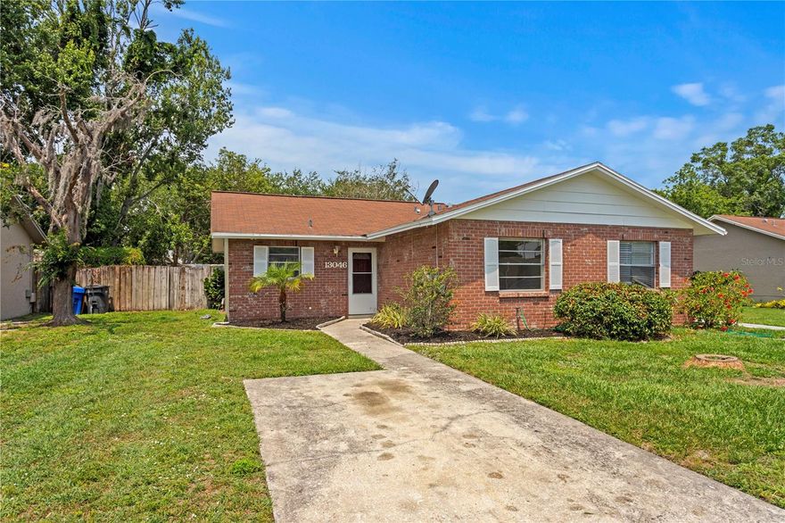 This 2 bedroom, 1 bathroom villa in Carrollwood has been fully renovated inside with tile floors and new paint. The kitchen has granite counters and new stainless steel appliances. The living room features a vaulted ceiling and wood-burning fireplace and has sliders to a screened lanai. The fully fenced yard also has a storage shed with wall unit AC that could serve as a workshop or office space. Two spacious bedrooms, one with a walk-in closet, share the remodeled bathroom. This home is situated in on a quiet cul-de-sac street in Lowell Village, which has a community pool and is located in convenient proximity to shopping, restaurants, highway access and more.