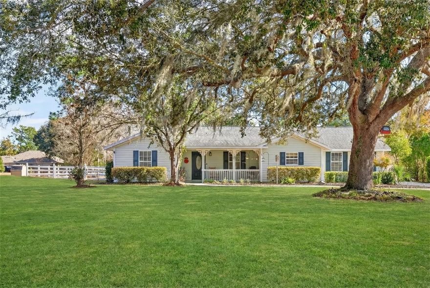 One or more photo(s) has been virtually staged. Located in Silver Meadows, a desirable gated community known for its lots just over an acre and generous space between homes, this inviting front-porch residence offers privacy, comfort, and versatility.

Step inside to spacious dining and living areas that flow seamlessly and overlook the well-appointed kitchen, complete with a breakfast room and center island—perfect for everyday living and entertaining. The open layout creates a bright, welcoming atmosphere with room to gather and relax.

The oversized primary bedroom is a true retreat, featuring a large walk-in closet with bulit in safe and an ensuite bath with double vanities. An additional flex room provides endless possibilities and would make an ideal home office, gym, or hobby space. 2 additional bedrooms across the home share the 2nd bath.

Outdoor living shines with a spacious patio, fire pit, and a four-board fenced yard with 12 x 25 shed, offering the perfect setting for entertaining, pets, or enjoying peaceful evenings. With acreage, privacy, and a gated setting, this Silver Meadows home delivers the space and lifestyle today’s buyers are looking for.

2 car side entry garage, 2015 roof, hvac and hot water heater 1999 and runs strong! Septic pumped 2020. Low HOA PER MONTH OF $42.