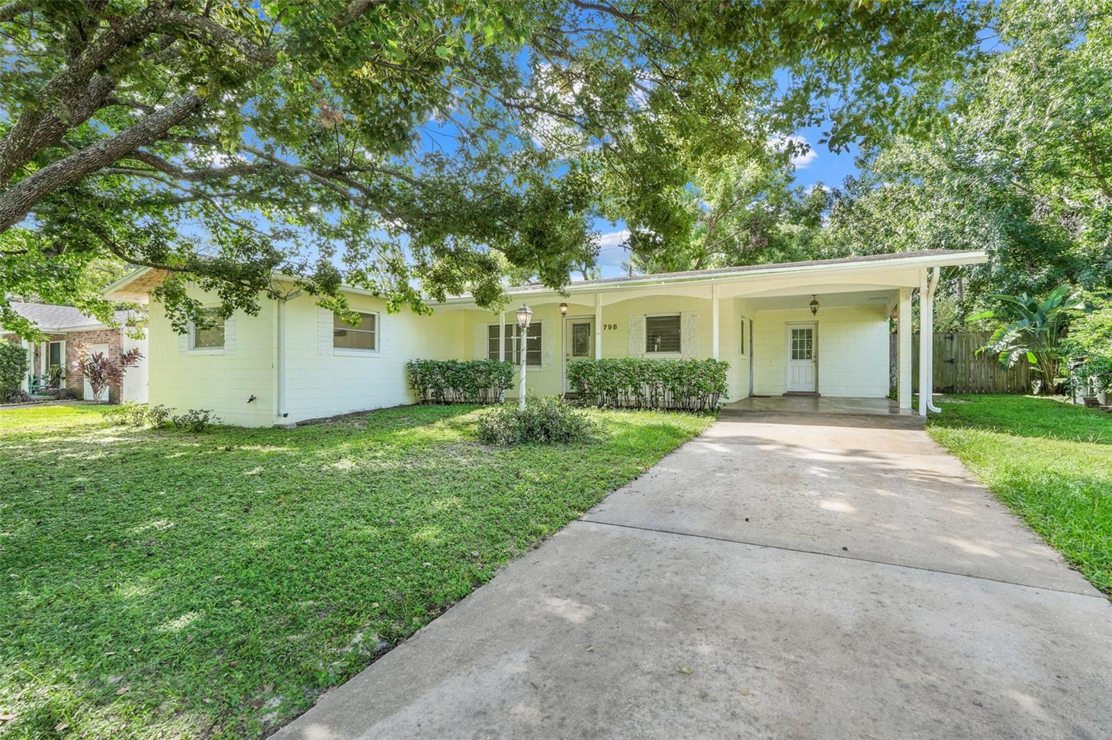 Welcome to this charming 2-bedroom, 1-bathroom home with community access to the beautiful Chain of Lakes! Inside, you’ll find a warm and inviting layout with endless potential to make it your own. Step outside to a covered lanai that overlooks the fully fenced backyard, complete with a storage shed for your tools and toys.Centrally located, this home is just minutes from shopping, hospitals, and restaurants, offering both comfort and convenience. With lake access nearby, you can spend your days fishing, boating, or simply relaxing by the water. Plus, the HOA is super low—only $50 PER YEAR! Whether you’re searching for a primary residence, a weekend retreat, or an investment property, this home is ready to fit your vision.