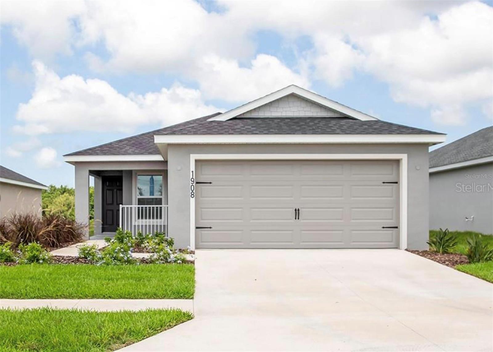 Brand-new construction home featuring 3 bedrooms, 2 bathrooms, and a spacious open-concept layout all on one level. Enjoy energy savings with solar panels already installed and fully paid by the landlord, significantly reducing your utility costs. The gourmet kitchen includes granite countertops, Samsung stainless steel appliances, a pantry, and a large island. Durable luxury vinyl plank flooring extends through the living areas, bathrooms, and laundry room, while stain-resistant carpet adds comfort to the bedrooms. The private owner’s suite features a walk-in wardrobe and an en-suite bath with dual vanities, a tiled walk-in shower, and a separate water closet. Additional highlights include a covered lanai, 2-car garage, custom-fit window blinds, energy-efficient windows and insulation, and included professional landscaping. Modern living meets energy efficiency in this beautifully designed home move-in ready and built for comfort and savings.