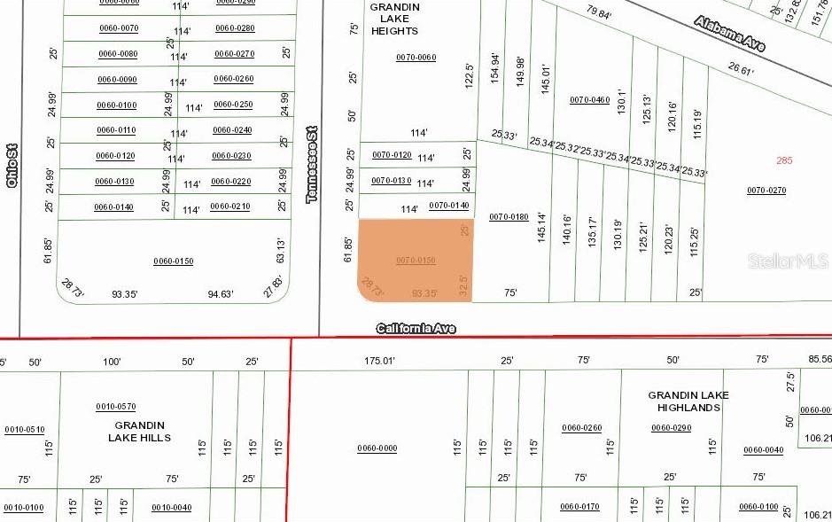 GRANDIN LAKE HEIGHTS SUB - Land
