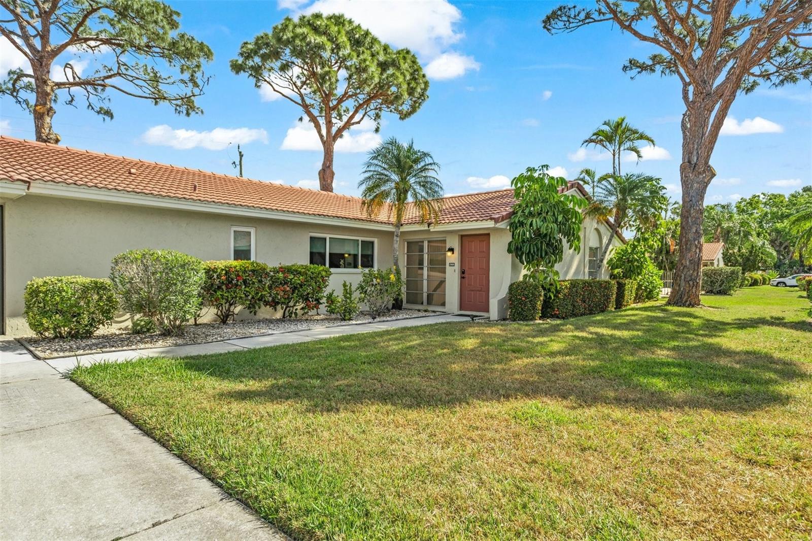 Nestled in the heart of the Gulf Gate area, this delightful villa offers the perfect home. Designed for residents 55+, it provides a serene community and with proximity to everything Sarasota has to offer.
The primary bedroom features a luxurious king-size bed, a spacious walk-in closet for ample storage, and an ensuite bathroom with a versatile tub-shower combination. This private space is thoughtfully designed for relaxation after a day of exploring nearby Siesta Key. The second bedroom contains twin beds, large windows that welcome natural light, and generous closet space.
The villa's location is unbeatable, just minutes from the world-famous Siesta Key Beach, known for its stunning sand and crystal-clear waters. You’re also steps away from Gulf Gate’s vibrant shopping and dining district, which boasts an array of locally-owned restaurants, cafes, and boutiques offering something for everyone.
When you’re ready to unwind, the heated community pool is conveniently located right outside your back door, providing a relaxing oasis for residents. Inside, the villa’s cozy living area includes a swivel smart TV and comfortable furnishings, perfect for unwinding after a day in the sun. The fully equipped kitchen makes meal preparation a breeze, while the dining area is a welcoming space to gather and enjoy your creations.
Step outside to a lushly landscaped patio featuring patio with seating, perfect for barbecues and outdoor dining. This private outdoor space allows you to enjoy the beautiful Florida weather year-round.
Tenant is responsible for electric and internet services. Don’t miss this opportunity to live in comfort and convenience near Sarasota’s best beaches and attractions. Schedule your viewing today!