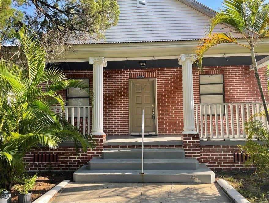 Fully rented, income-producing duplex in East Ybor! This unique property features two detached homes on one lot. The front house is a charming 3 bed, 2 bath 1,140 sq ft bungalow with a long-term tenant paying $1,500/month plus $325 for utilities. The rear unit is a newly renovated 2 bed, 1 bath 500 sq ft block home with modern upgrades including mini-split AC, stainless steel appliances, LVP flooring, and updated bathroom—currently leased at $1,150/month plus $200 for utilities. Total gross rent is $2,650/month with an estimated net income of $2,300/month ($27,600 annually). Zoned RM-16 with redevelopment potential (buyer to verify). Located minutes from Ybor City, Downtown Tampa, Channel side, and major highways. Perfect for investors seeking turnkey cash flow or a live/rent opportunity. Do not disturb tenants. Showings by appointment only