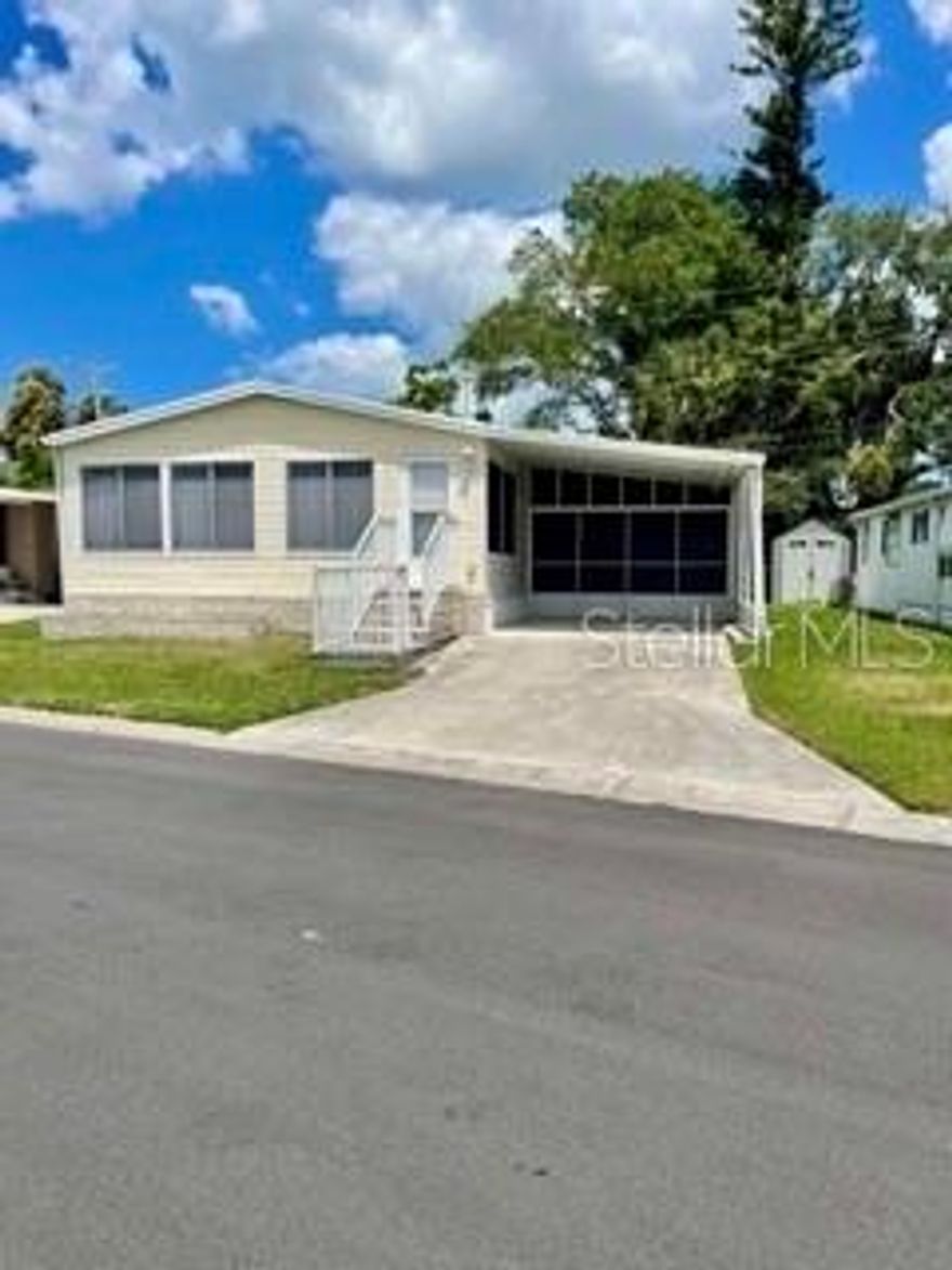 Welcome to your slice of Florida paradise! This beautifully maintained 2-bedroom, 2-bathroom furnished mobile home in the desirable Leisure Lake Co-Op community offers convenience, and easy coastal living. With approximately 1,150 square feet of thoughtfully designed living space, this home is perfect as a full-time residence or seasonal retreat.

Step inside to find a bright and inviting interior, complete with comfortable furnishings and an open-concept layout that seamlessly connects the living and dining areas. The spacious kitchen provides ample cabinetry and counter space, making meal prep and entertaining a breeze.

The primary bedroom features generous closet space and a private en-suite bathroom, while the second bedroom is ideal for guests or a home office. A second full bathroom ensures comfort and privacy for all.

Enjoy your morning coffee or evening relaxation in the Florida room, perfect for taking in Florida’s beautiful weather year-round. Additional highlights include in-unit laundry, covered parking, and extra storage.

Located in the friendly 55+ Leisure Lake Co-Op community in Palmetto, residents enjoy access to amenities such as a clubhouse, heated pool, shuffleboard courts, and a calendar full of social activities. Just a short drive to Gulf beaches, shopping, dining, and medical facilities, this home offers both tranquility and convenience.

Don’t miss this opportunity to own an affordable, move-in-ready home in one of Palmetto’s most welcoming communities!