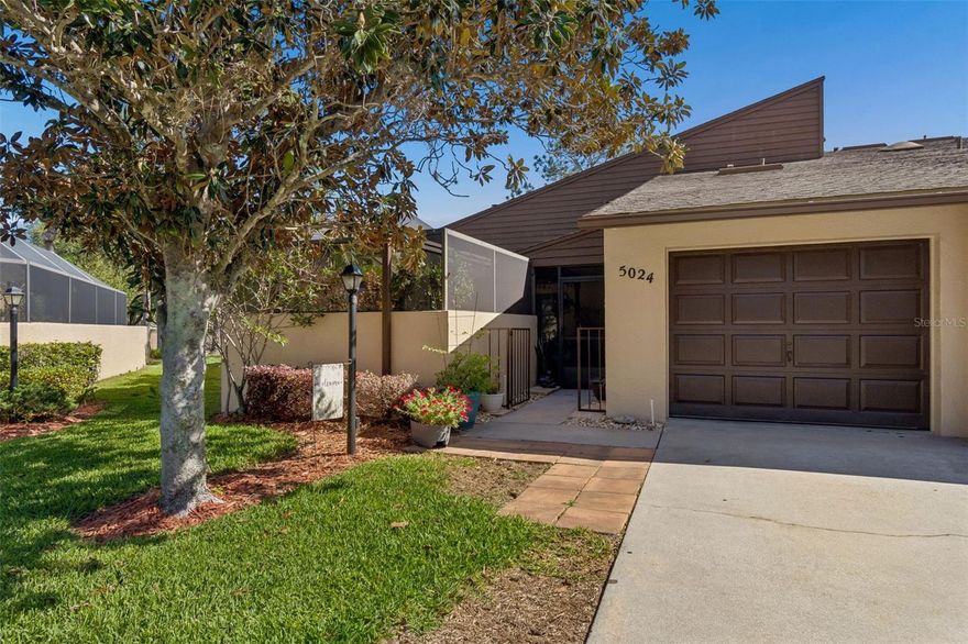 Meticulously maintained and beautifully updated, this 3-bedroom, 2-bath home is nestled within the highly sought-after community of Heatherwood Village, offering the perfect blend of comfort, style, and low-maintenance living.

Enjoy added privacy with the spacious primary suite located on the second floor, featuring two oversized walk-in closets and a large ensuite bathroom complete with a walk-in shower, dual separate vanities, and a private, separate toilet room—creating a true retreat.

All major updates have already been completed, providing true peace of mind for the next homeowner. The home features a 2013 roof and low-profile skylights, a 2018 air conditioning system, and new flooring installed throughout in 2015. The primary bathroom was tastefully remodeled in 2015, while the guest bathroom received a modern update in 2020. The kitchen was fully remodeled in 2020 with all new appliances, creating a fresh and functional space for everyday living and entertaining. Hurricane impact windows were also installed in 2020, and a brand-new water heater was added in 2024.

Enjoy outdoor living.. VERY RARE FIND .....Enclosed and secluded Lanai with covered areas for relaxing and entertaining through all seasons.

Ideally located, this home is just minutes from shopping, dining, and local malls, and only a 20-minute drive to Tampa International Airport, making travel and daily conveniences easily accessible.

Residents of Heatherwood Village enjoy a low HOA that includes water, sewer, trash, and ground maintenance—making this a truly stress-free, maintenance-free lifestyle.

This move-in-ready home is a must-see!