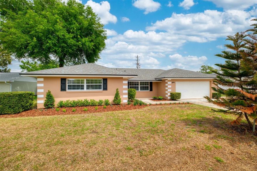 Welcome to this well-maintained three-bedroom, two-bathroom home offering 1,574 square feet of thoughtfully designed living space in the established and highly desirable Howell Estates neighborhood of Winter Park. From the moment you enter, an abundance of natural light, ceiling fans throughout, and a functional layout create an open and inviting atmosphere. The flexible floor plan includes a dedicated family room/den in addition to a formal dining area, providing versatile space for entertaining, working from home, or everyday living. Blinds throughout, generous closet space, and sliding glass doors leading to the backyard add both comfort and practicality. The kitchen blends classic style with everyday convenience, featuring blond-toned wood cabinetry, a closet pantry, and newer stainless steel appliances including a refrigerator, dishwasher, and microwave(2024). The layout connects seamlessly to the surrounding living spaces, making it ideal for both daily use and hosting. The primary suite serves as a private retreat, complete with a ceiling fan and an ensuite bathroom featuring a single vanity, a tiled walk-in shower with glass sliding doors, and a newly updated toilet. The two additional bedrooms are well-sized and versatile, perfect for family, guests, or a home office, and share a hall bathroom with a single vanity, tiled tub/shower combination, and a new toilet. Outdoor living is enhanced by a spacious and open 0.24-acre fully fenced lot, offering plenty of room for relaxation, entertaining, or future additions. The exterior has been freshly painted and features brand-new landscaping completed in 2026, creating excellent curb appeal. A two-car garage with a new garage door provides additional convenience and storage. Significant updates offer peace of mind, including a roof installed in 2020, electrical updates completed in 2020, HVAC system installed in 2017, and a water heater replaced in 2023. Ideally located, this home is just 7 minutes from Red Bug Lake Park, close to top-rated schools, and within close proximity to restaurants, grocery stores, and retail shopping—offering the perfect blend of comfort, convenience, and location. Roof – 2020 | HVAC – 2017 | Electrical – 2020 | Water Heater – 2023