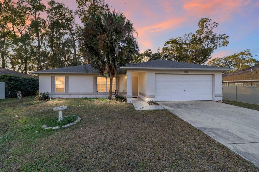 This well maintained three bedroom, two bath home in Ocala Park Estates offers practical updates, outdoor space, and a fully fenced yard in a quiet Ocala neighborhood with well and septic. The property has seen numerous improvements in recent years, making it a solid option for buyers seeking move in ready functionality. Conveniently located close to shopping, restaurants and the World Equestrian Center.
Major updates include a new roof installed in March 2025, an above-ground pool added in 2024, and new back doors installed in 2024. The kitchen has been refreshed with a new refrigerator, dishwasher, stove, microwave, and kitchen faucet, all added in August 2024. A new shed built in 2023 provides additional storage, and the water heater was replaced in January 2021. The AC system was installed in 2017.
The fully fenced yard is a standout feature, offering space for pets, play, or gardening. The property is home to a variety of mature fruit producing plants, including fig, Bing cherry, plum, blackberry, banana trees, and more, creating a unique and productive outdoor setting.
With no HOA and a long list of recent upgrades, this home offers comfort, flexibility, and value.