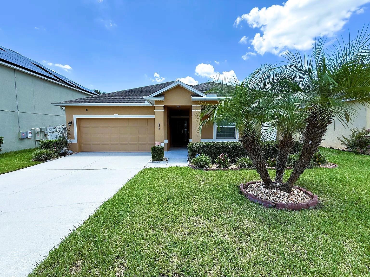 Welcome to your next home—a charming 3-bedroom, 2-bath residence nestled in a well-maintained HOA neighborhood that offers both comfort and curb appeal. This thoughtfully designed property features a spacious screened-in porch, perfect for enjoying Florida evenings without the bugs. Inside, you'll find a functional layout with ample natural light and room to spread out. The two-car garage provides secure parking and extra storage, while the fully fenced backyard offers privacy and space for pets, play, or gardening. Located in a community known for its pride of ownership and peaceful surroundings, this home combines convenience with a touch of tranquility. Don't miss the opportunity to make it yours.