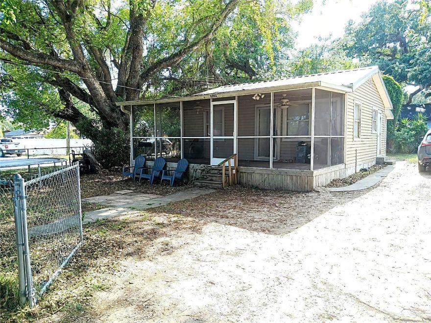 Looking for your first time home, Airbnb investment or rental to add to your portfolio? Look no further!!! What a beautiful and cozy gem this is waiting for your to call your own! Quietly sitting on 0.16 acre lot, this 2 bedroom 1 bath home has been completely updated inside with a fresh coat of paint, luxury vinyl flooring throughout and much more. Installed in the living room area is a beautiful, 5 blade, remote controlled 'fandelier' ceiling fan with LED lighting. Imagine sitting in your rocking chair on the oversized, enclosed, screened in porch listening to the birds chirp while having to yourself a glass of Sweet Tea or Lemonade! Septic tank and drain field was replaced in March 2024. AC is approximately 5 years old. Do you have Dogs? Bring your furry loved ones to make new friends at the local dog park, conveniently located just around the corner. Property is located less than an hour drive to Walt Disney World, Orlando. It is about a 20 min drive to Tampa and approximately a 5 min drive to the I-4 Interstate. Located close to shopping, dinging and entertainment. Call/text today to schedule your showing!