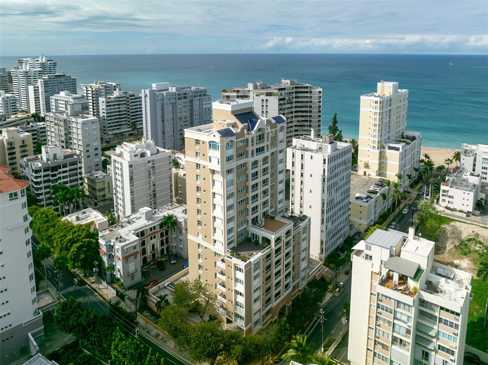 Nestled in the vibrant heart of Ocean Park and Condado, this exclusive apartment for sale is a testament to urban luxury, offering unparalleled panoramic views from a high floor, ensuring extraordinary privacy with only one apartment at this floor. The expansive 3,362-square-foot living space boasts high ceilings, marble floors, custom solid wood doors.
For those seeking a balance of ocean harmony and city energy, the residence’s location near the beach provides an easily accessible retreat for relaxation. Security is paramount, with round-the-clock services ensuring peace of mind. This apartment offers understated elegance and practical luxury, epitomizing a lifestyle of convenience and privacy by the beach in Condado near Ocean Park.