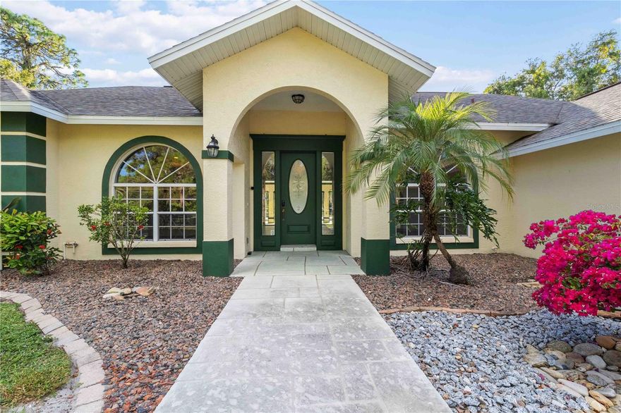 **THIS PROPERTY QUALIFIES FOR A LENDER INCENTIVE (up to $8,000) IF USING PREFERRED LENDER. INQUIRE FOR MORE DETAILS.**  & SELLER IS OFFERING A $25,000.00 CREDIT toward rate buy down/closing cost with acceptable contract. 
Welcome to your private retreat nestled in one of Osprey’s most desirable enclaves. This beautifully situated home rests on a lush greenbelt lot that borders the fairways of a nearby golf course, offering tranquil views and peaceful surroundings. With no rear neighbors, you'll enjoy the privacy and serenity that your 1 acre+ lot affords. Have a boat or RV? This community is deed restricted but there is plenty of space to build an oversized garage to house vehicles or create a dream workshop. Inside, you'll find a timeless blend of comfort and sophistication. The spacious interior boasts high ceilings, large windows that fill the rooms with natural light, and an open floorplan that seamlessly connects the living spaces. Nestled amid lush greenery and serene surroundings, this property stands out as more than just a house—it's a haven awaiting its next resident. Designed with both comfort and elegance in mind, every detail speaks to a lifestyle where relaxation and convenience coalesce effortlessly. Step inside, and you'll discover a space that beckons you to make it your own sanctuary.
Located in a quiet, upscale neighborhood with a charming, country-like feel, this home is just minutes from everything that makes Sarasota County one of Florida’s most sought-after destinations. The world-renowned Nokomis Beach and Siesta Key, are a short drive away, offering sun, surf, and sand any time you desire. Pine View School, consistently ranked among the top public schools in the nation, is only a few minutes away. Outdoor enthusiasts will love the easy access to the Legacy Trail, a scenic multi-use path perfect for biking, running, and leisurely strolls through nature preserves. Whether you're looking to settle into a peaceful primary residence or seeking a second home close to golf, beaches, and top-tier schools, this home offers the perfect balance of nature, convenience, and lifestyle.
The home features 5 bedroom and 3.5 bathrooms, and an oversized 2 car garage. The open concept floorplan and expansive covered patio are perfect for entertaining. The main master suite has vaulted ceilings, sliding glass doors leading to the pool and spa, an oversized walk-in closet, and the bathroom is plumbed for a soaker tub. On the other side of the home there are 4 more bedrooms, one of which also has an en-suite bathroom. For added peace of mind, this home comes with many newer updates such as: Roof 2016, Pool heater 2024, Septic tank 2024.  Both HVAC units and Pentair pool Wi-Fi controlled equipment have been updated and home has been replumbed with CPVC.
View the virtual tour or call today to schedule a showing before this home is gone!