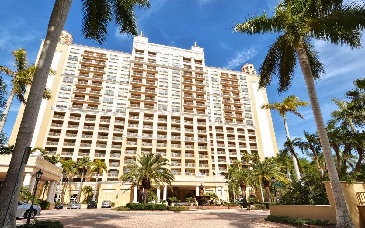 ALREADY RENTED THROUGH SEASON 2026. Experience the height of Ritz Carlton luxury in this fabulous 3 bed/3 bath condo in the hotel residences in beautiful downtown Sarasota! Gorgeous full water views of Sarasota Bay from both decks and all windows! The RITZ CARLTON GOLD MEMBERSHIP is included for golfing and use of all the amenities at the hotel and the RITZ BEACH CLUB on Lido Beach. This spacious, totally redone condo has everything you could want in the Ritz lifestyle. It boasts the largest floorplan in the hotel residences and offers glimmering water views of the Sarasota Bay from every room. The expansive living area is such a warm and inviting space, includes a large dining area and of course, those water views! Sliders open up to the seating area outside the main living area, perfect for sipping your morning tea or to settle in with a cocktail and watch a spectacular Gulf of Mexico sunset. The master suite is enormous and also features its own balcony overlooking the grand Ritz Carlton palm tree lined entrance and the sparkling water beyond. At night, the city views are gleaming and vibrant, featuring a hint of all the culture, dining, shopping and urban walking that our city in the sun has to offer. The large master bedroom has room darkening drapes for your sleeping comfort and a huge custom master closet providing ample cabinets as well as lots of shelf space. The master bath features a large garden tub, a walk-in shower and a bidet. The spa-like atmosphere will sooth you in serenity. There are flat screen TV's in the main area and all bedrooms. A cozy seating area with full size sofa in the large foyer provides a quiet nook to read or do computer work and the area also separates the interior space of the condo from the front door, which is a nice feature. The kitchen has granite countertops and stainless steel appliances as well as built in oven and microwave and is fully stocked with glassware, bakeware, dishware, silverware and small appliances plus a very large pantry. You could not want for more in terms of luxury, look and location than you can get in this beautiful condo! Come spend your season in the sun at the luxurious Ritz Carlton Hotel Residences! One of the highest quality Sarasota rentals downtown. Offered off season at $15K per month. High season rate is $22K per month. Owner will also consider annual rental.