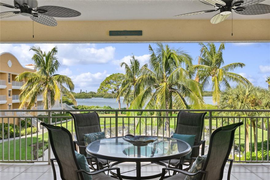 Discover unparalleled Florida luxury in this waterfront condo, perfectly situated within a peaceful, gated community. Enjoy expansive views of the intracoastal waterway from a residence boasting 3 ample bedrooms and 2.5 refined bathrooms.

This community seamlessly melds calm with class, offering top-tier amenities tailored for all lifestyles. Dive into the inviting heated pool, find solace in the spa, detox in the sauna, or challenge yourself in the modern fitness center. The freshly updated clubhouse, paired with a dedicated kayak launch, highlights the community's allure.

Recent condo updates, including a 2022 Hot Water Heater, 2018 A/C, fresh paint, and plush carpeting in the bedrooms, make it a turnkey home. Interiors shine with granite countertops, wood cabinets, and storm-ready windows and doors. The lanai, refreshed with ceiling fans, extends the luxurious feel outdoors.

The master suite, offering water vistas, comes with a spa-like bathroom and a spacious walk-in closet. Two additional bedrooms, alongside a flexible space suitable as a den or office, ensure comfort for all. The integrated design of the main living spaces magnifies the breathtaking views.

The property prioritizes safety with secure garage access. Two dedicated parking spaces and a swift elevator ride usher you to your third-floor haven.

With only 53 elite residences, this community promises unparalleled amenities and immediate water access. Its prime location offers proximity to gourmet dining, serene parks, and sun-kissed beaches. Boating enthusiasts will appreciate the neighboring marina and rackominium.

Experience a community where elegance meets ease. Book your exclusive tour today.