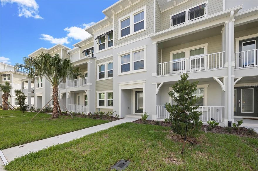 A newly constructed three-story townhome located in the desirable Arbors at Wiregrass community in Wesley Chapel. This spacious residence offers 4 bedrooms, 3.5 bathrooms, and a 2-car garage, blending modern design with functional living spaces.
The first floor features a private bedroom and full bathroom — ideal for a guest suite, home office, or multi-generational living.
The second floor showcases an open-concept layout with a bright and airy living, dining, and kitchen area, complete with stainless steel appliances, a large walk-in pantry, and ample natural light throughout. Upstairs on the third floor, the primary suite offers a relaxing retreat with an ensuite bathroom and walk-in closet. Two additional bedrooms, a full bathroom, and a laundry room with washer and dryer complete the upper level. Enjoy the comfort of modern construction, energy-efficient features, and a low-maintenance lifestyle within this thoughtfully planned community. Conveniently located near Wiregrass schools, shopping, dining, and major commuter routes, this home offers both style and convenience in one of Wesley Chapel’s most sought-after neighborhoods. Quick access to 1-75 and I-275.  Less than a mile to Wiregrass Mall and next to Advent Health Wesley Chapel health care hospital and A rated schools.