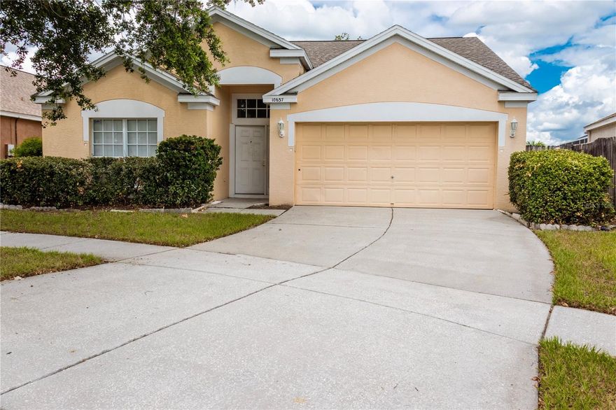 POND VIEW!  VERY QUIET/PRIVATE CULDESAC LOT! VERY LOW/REASONABLE HOA AND NO CDD! GOOD SCHOOLS! GREAT LOCATION IN THE HEART OF RIVERVIEW! NEW ROOF 2022! LARGE COVERED BACK PORCH OVERLOOKING POND! “NO CARPET” ALL LAMINATE & TILE FLOORS! COME SEE THIS 3 BEDROOM 2 BATHROOM 2 CAR GARAGE HOME THAT HAS “JUST OVER” 1,500 SQUARE FEET OF LIVING AREA! SOUTH POINTE IS HIGHLY SOUGHT-AFTER IN RIVERVIEW DUE TO ITS BEAUTIFUL AMENITIES THAT INCLUDE: SWIMMING POOL, CLUBHOUSE, PARK & PLAYGROUND WITH PICNIC TABLES, BASKETBALL COURT, AND GREEN SPACE! THIS HOME IS LOCATED CLOSE TO US 301 & I-75 WHERE YOU ARE WITHIN MINUTES OF SHOPPING, SCHOOLS, RESTAURANTS, HOSPITAL/MEDICAL FACILITIES, CHURCHES, GOLF COURSES, BEACHES, RECREATION, AND MUCH, MUCH MORE! YOU CAN BE IN TAMPA, ST PETE, WESLEY CHAPEL, BRADENTON, AND LAKELAND WITHIN A SHORT DRIVE! WITH A LITTLE BIT OF TLC AND UPDATING THIS HOME CAN BE ABSOLUTELY AMAZING! PLEASE CALL YOUR AGENT TO SCHEDULE A PRIVATE SHOWING TODAY!