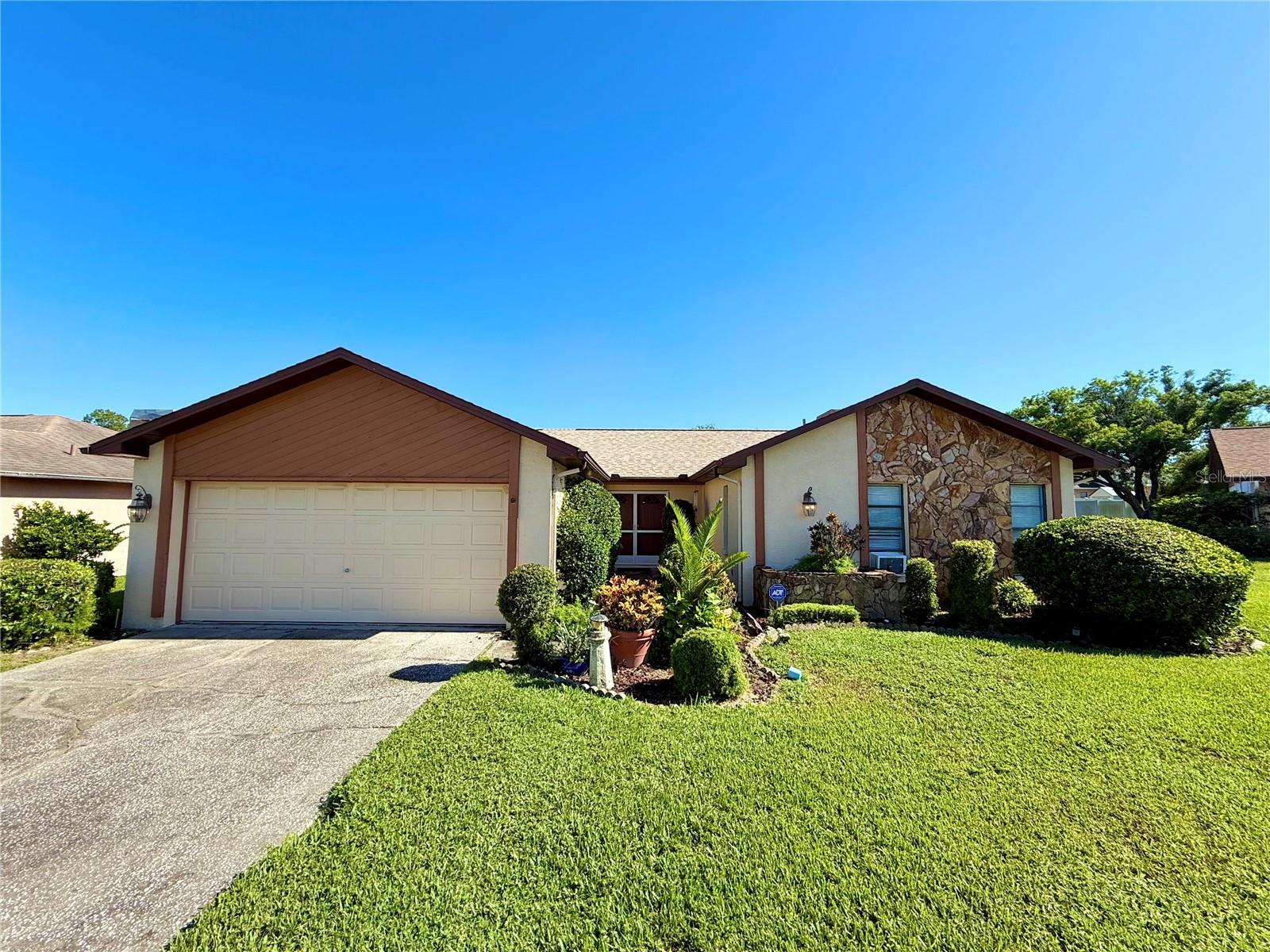 One or more photo(s) has been virtually staged. Welcome to this beautifully maintained 4-bedroom, 2-bath pool home in the desirable Orchid Lake subdivision! Nestled on a quiet cul-de-sac, this property offers exceptional curb appeal and a serene setting with no through traffic. Step inside to a thoughtfully designed triple-split floor plan, perfect for both privacy and functionality. The kitchen boasts granite countertops, ample cabinetry, and a convenient layout for cooking and entertaining. The spacious living areas flow seamlessly to the screened, covered porch and oversized private pool, creating an ideal space for gatherings and relaxation. Additional highlights include an oversized 2-car garage, inside laundry, lush landscaping, and key updates such as a new roof (2020) and A/C (2014), providing peace of mind. Schedule a tour today!
Don’t miss the opportunity to own this stunning home in a prime location close to shopping, dining, and top-rated schools!