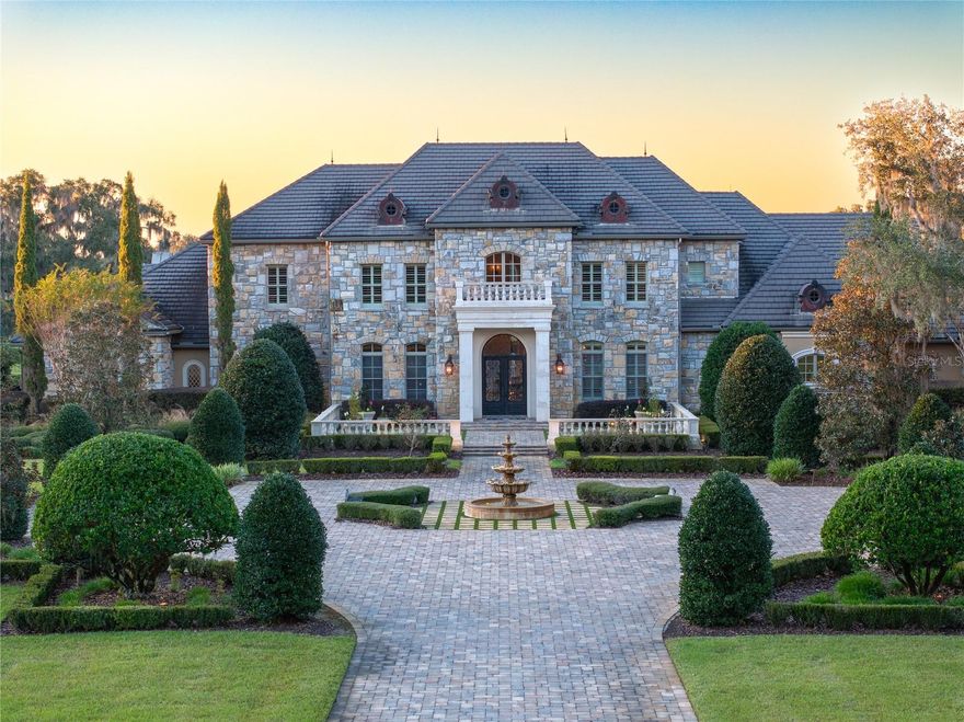 1935 +/- Acre Incredible French Country Estate offers peace, privacy, and the enjoyment of having your own hunting and fishing preserve. Lake Ledwith is 1,400 acres, of which 700 +/- acres are included in the sale of this property. Magnificent, professionally designed, and sculpted 7,918 SF 5-bedroom, 5.5 bath stone residence combines the best of elegance, style, and craftsmanship and offers gorgeous, expansive views of the surrounding Granddaddy Oaks and grounds. The foyer opens to a grand staircase, formal dining, and a large living room with a carved stone fireplace. Beautiful chef’s kitchen with hidden pantry, butler’s pantry, expansive center island, the bar seats five, and a separate family room with fireplace and family dining area. The open floor plan makes the home perfect for entertaining friends and family. French doors open onto expansive verandas with a summer kitchen, outdoor dining, and gathering areas around a double-sided fireplace overlooking an exquisite pool. Spacious owner’s suite offers a seating area, dual closets, and access to the pool. The incredible features that make this French home elegant and warm include Travertine floors, soaring architectural ceilings, impressive beam works, five fireplaces, and intricate moldings. Private office, exercise room, wine room, game room with beautiful beverage bar and seating area for watching games, planning your next duck, deer, or turkey hunt, or showing pictures of your 8- to 12-pound bass caught on your property. 1,200 +/- acres are perimeter fenced with 8-foot-high game fencing. In terms of privacy and security, this resort-like property is unsurpassed. 4- Car garage. Located just minutes from Williston airport.