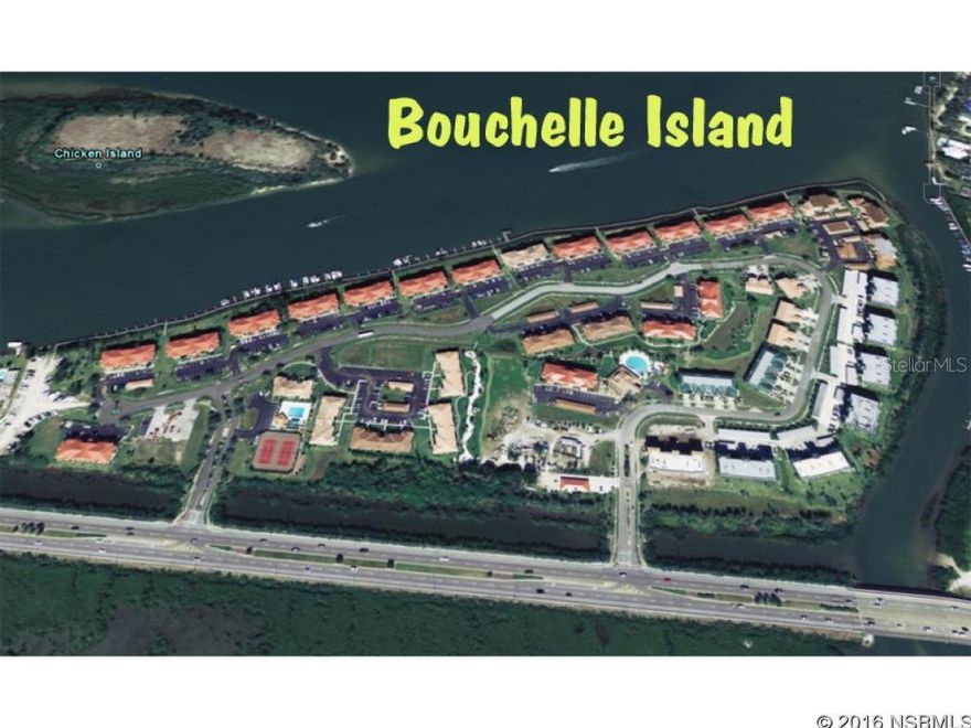 Under contract taking backups. MUST-SEE BEAUTIFUL 3/2, GROUND FLOOR, END UNIT, THAT FEELS LIKE A SINGLE FAMILY HOME. NO BUILDINGS ON THE SIDE OR REAR, JUST DIRECT VIEWS OF CALILISTA CREEK AND BEAUTIFUL NEW SMYRNA BEACH NATURE! WALK OFF THE GLASSED 9x24ft PORCH AND FISH, KAYAK, OR PADDLEBOARD.  TASTEFULLY DECORATED. BOUCHELLE HAS 2-HEATED POOLS, 1/2 MILE BOARDWALK ON THE INTRACOASTAL, FISHING DOCKS, AND 18 HOLE CHIP & PUTT COURSE. YOU MUST SEE THIS INCREDIBLE HOME! ;Water: City