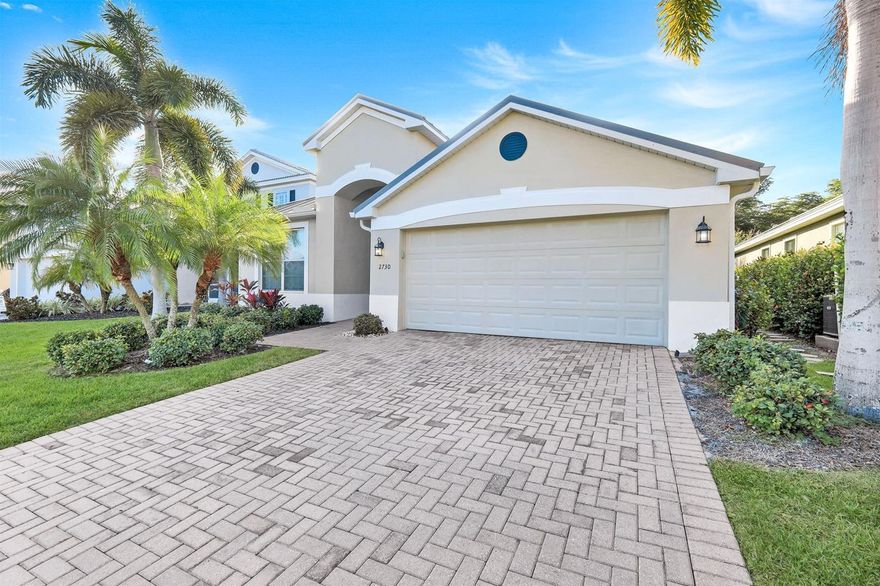 One or more photo(s) has been virtually staged. Welcome home to this beautifully maintained POOL home tucked inside the exclusive, gated SANDOVAL community—one of Cape Coral’s most beloved neighborhoods for resort-style living and everyday convenience. With a NEW ROOF (May 2023) and a floor plan designed for comfort, entertaining, and effortless indoor–outdoor living, this home checks every box. Step inside to a bright, open layout with soaring ceilings, neutral tile flooring, and a wall of sliding doors that frame peaceful views of the screened-in pool area. The spacious eat-in kitchen features granite countertops, breakfast bar seating, stainless steel appliances (2021), abundant custom wood cabinetry, and a walk-in pantry—perfect for the home chef who values both function and style. The Owner’s Suite is its own retreat with a tray ceiling, soft natural light from a large picture window, a generous walk-in closet, dual-sink vanity, relaxing soaking tub, and a tiled walk-in shower. Two additional guest rooms and a full bath offer privacy for family or visitors. The owners opened up the wall between guest bedrooms to create a larger flex space—this can easily be restored to two separate bedrooms upon request. Outside, your private backyard oasis awaits. The expansive screened lanai features a sparkling pool with plenty of deck space for lounging, grilling, or simply enjoying the Florida sunshine. Lush hedges along the rear provide excellent privacy. Additional upgrades include: new A/C (2022), new water heater (2022), new pool pump (2022), newer washer & dryer (2021), and epoxy-coated garage flooring. Located on a quiet cul-de-sac street, this home offers access to Sandoval’s unmatched amenities: a resort-style lagoon pool, clubhouse, fitness center, fishing pier, 2 dog parks, walking & biking paths, kids playground, bocce, volleyball, basketball, tennis, pickleball, shuffleboard, and a full calendar of community events and clubs. Experience the lifestyle that makes Sandoval one of Cape Coral’s most sought-after gated communities. Schedule your private tour today—your Florida dream home is waiting.