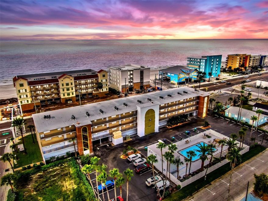 Welcome home to Madeira Beach, where every day feels like a vacation. RARE GEM ALERT!!! NO MINIMUM RETAL PERIOD!! This immaculately maintained 1 bedroom, 1.5 bath condo invites you to wake up to shimmering water views and end each evening with a breathtaking sunset. Inside, you will find ceramic tile throughout with no carpet, a spacious walk-in closet, and convenient washer and dryer hookups. An elevator provides easy access and there is extra storage for your beach gear. From the unit you can enjoy sparkling pool and water views, and the community features a heated pool with a newly resurfaced deck. All milestone inspections are complete, the building has been freshly painted, and the roof is new, giving you peace of mind and modern appeal.
The location could not be better. From here you can walk to the beach, enjoy breakfast at a nearby café, meet friends at Caddy’s, or take a quick two minute drive or five minute bike ride to John’s Pass with its lively restaurants, shopping, and entertainment. The trolley stops nearby, making it easy to explore even more of the coastline.
What makes this property truly exceptional is its status as a rare grandfathered gem with no minimum rental restrictions. That flexibility is almost unheard of on the beaches and allows you to enjoy the condo as your personal retreat, a vacation getaway, or as a high-demand investment property. Add in the fact that the community is all ages and you have a unique opportunity that combines lifestyle and investment potential in one.
This is your chance to live the Florida lifestyle at its finest. Between the water views, the beach at your doorstep, and the unmatched rental flexibility, this condo offers something very few others can.