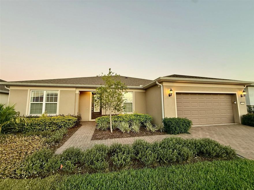 Welcome to this beautiful three-bedroom, two-and-a-half-bathroom home located in the highly sought-after Del Webb Sunbridge community in St. Cloud, Florida. This 55+ gated neighborhood offers a resort-style lifestyle with access to a clubhouse, community pool, fitness center, business center, tennis courts, and pickleball courts.
The home features a beautifully landscaped exterior and a modern interior with no carpet throughout, ceiling fans in multiple rooms, and smart-home technology. The kitchen is equipped with stainless steel appliances including a range, refrigerator, dishwasher, and microwave. The spacious primary bedroom offers a large walk-in closet and a luxurious walk-in shower, while the open-concept living area provides plenty of space for relaxation and entertaining. Enjoy Florida living at its best in the screened-in patio with a private spa—lawn care and spa service are included in the monthly rent for added convenience. This solar home includes a $150 monthly solar fee and offers washer and dryer, water softener, and electric car charger hookups as a convenience only. The property also features a two-car garage and can be rented furnished or unfurnished. Pets up to 35 pounds are welcome with an approved application and applicable fees and rents. Home has gas utilities, blinds throughout, and access to top-tier community amenities, this home combines modern comfort, energy efficiency, and active living. HOA Application & Approval Required. Schedule your private showing today and make this beautiful Del Webb Sunbridge home your new retreat.
All our residents are enrolled in our Resident Benefits Package for $55.00 per month, charged as additional rent. This package includes Pest Assurance powered by Pest Share, access to an online resident portal, and availability of a dedicated 24/7 maintenance portal. Additionally, it offers monthly reporting of rental payments to Experian RentBureau, bi-monthly home delivery of replacement HVAC filters, and the use of resident-completed inspection technology. Residents are entitled to one late fee waiver during their residency and have access to concierge utility services. They are also eligible for a $1500 credit towards closing costs if they employ an AMG Realty Services Sales Agent as their buyer’s agent.