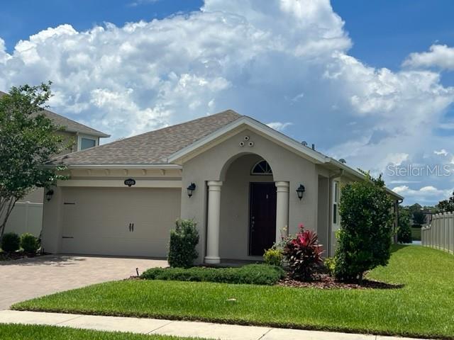 WELCOME TO THIS LOVELY WELL MAINTAINED HOME LOCATED ON A LARGE POND IN LONG LAKE RANCH SUBDIVISION. THIS 3 BEDROOM, 2 BATH, 2 CAR GARAGE HOME HAS A GOURMET STYLE KITCHEN WITH LARGE ISLAND. THERE IS A LARGE WALK-IN PANTRY, GRANITE COUNTERS, STAINLESS STEEL APPLIANCES, TILE BACKSPLASH AND OFFICE AREA INCLUDED. THE RICH APPEARANCE OF LAMINATE FLOORING FLOWS THROUGH THE KITCHEN AND GREAT ROOM AREA. THE OWNERS SUITE HAS WALK-IN CLOSET, DOUBLE SINK VANITY AND GRANITE COUNTERS, WALK-IN SHOWER AND BEAUTIFUL VIEWS OF THE POND. LAUNDRY ROOM INCLUDES THE WASHER AND DRYER WITH LOADS OF STORAGE. THE PATIO AND THE GARAGE FLOOR HAS HIGH-END EPOXY COVERING. SIT ON THE SCREENED PATIO AS YOU ENJOY THE SCENIC VIEWS, WILDLIFE AND BEAUTIFUL EVENING SUNSETS. WINDOWS ARE HIGH ENERGY EFFICIENT, WATER HEATER AND HVAC THERMOSTAT ARE ABLE TO BE CONTROLED BY THE APP ON YOUR PHONE. BUILT IN 2017, THIS COMMUNITY OFFERS AMENTIES OF 2 POOLS, TENNIS COURTS, DOG LPARK, CLUBHOUSE, PLAYGROUND AREA AND BASKETBALL COURTS.