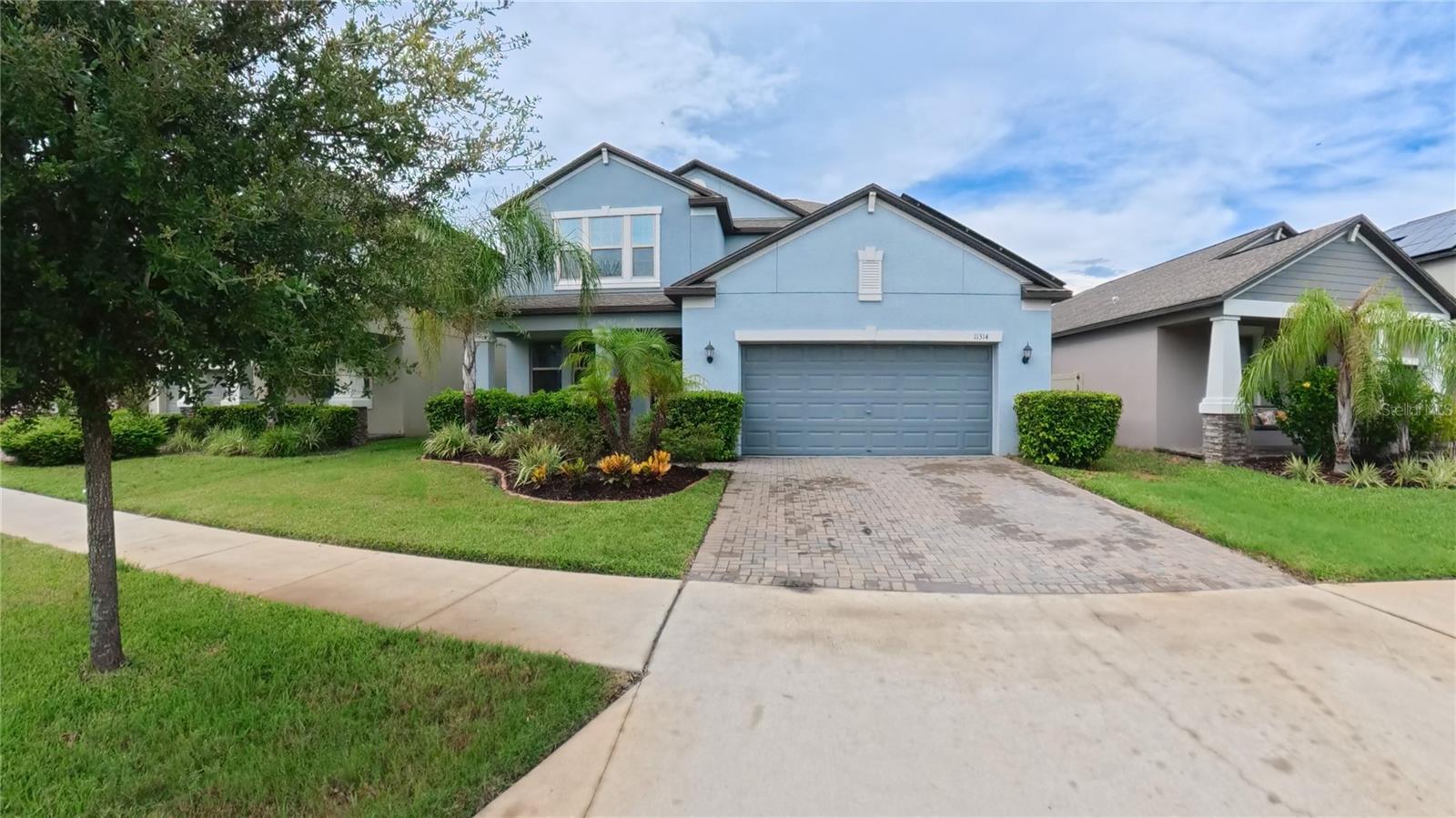 NO CDD FEES--WATER FRONTAGE---LOW ELECTRIC , SOLAR PANEL HOME
Welcome to your dream home! This beautiful four-bedroom, three-bathroom home is perfectly situated on a large pond, offering serene views and 50 feet of waterfront to enjoy every day. Nestled in a gated community with no CDD fees, you’ll also have access to a dog park and a cozy play area for children.
Step inside to find an inviting open layout with elegant granite countertops, tile flooring, and soft carpet in the bedrooms for comfort. The master suite is a true retreat, featuring a spacious bathroom with dual sinks, granite counters, a relaxing soaking tub, and a separate shower.
The large upstairs bonus area gives you endless possibilities—whether you want a home theater, game room, or play space. Outside, the fenced backyard and oversized screened-in patio make it easy to relax, entertain, or simply take in the pond views.
Practical upgrades make this home even more impressive: owned solar panels keep your electric bills remarkably low, and an owned water softener ensures everyday comfort.
This is more than just a house—it’s a lifestyle.