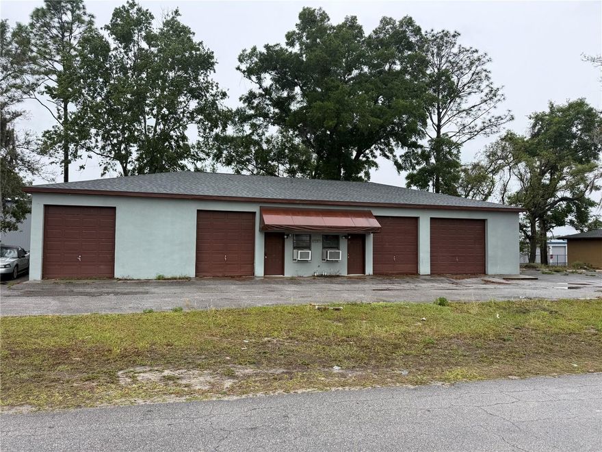 Excellent opportunity to acquire a versatile 3,200 SF commercial building in Southwest Ocala, zoned B-5 (Heavy Business) allowing for a wide range of commercial and light industrial uses. The property is configured with multiple grade-level garage bays, making it ideal for automotive, service, storage, contractor, or flex space users. The interior layout includes a combination of garage/workspace areas along with a small office, restrooms, and support space, providing functionality for both owner-users and investors alike. 

Situated on a convenient corridor with easy access to major thoroughfares, the property offers ample on-site parking, easy ingress/egress, and strong usability for a variety of business operations. The B-5 zoning allows for intensive commercial uses, making this a highly flexible asset with long-term upside potential.

This property can be utilized as a single-user facility or adapted for multi-tenant income, offering both immediate usability and future value-add potential.