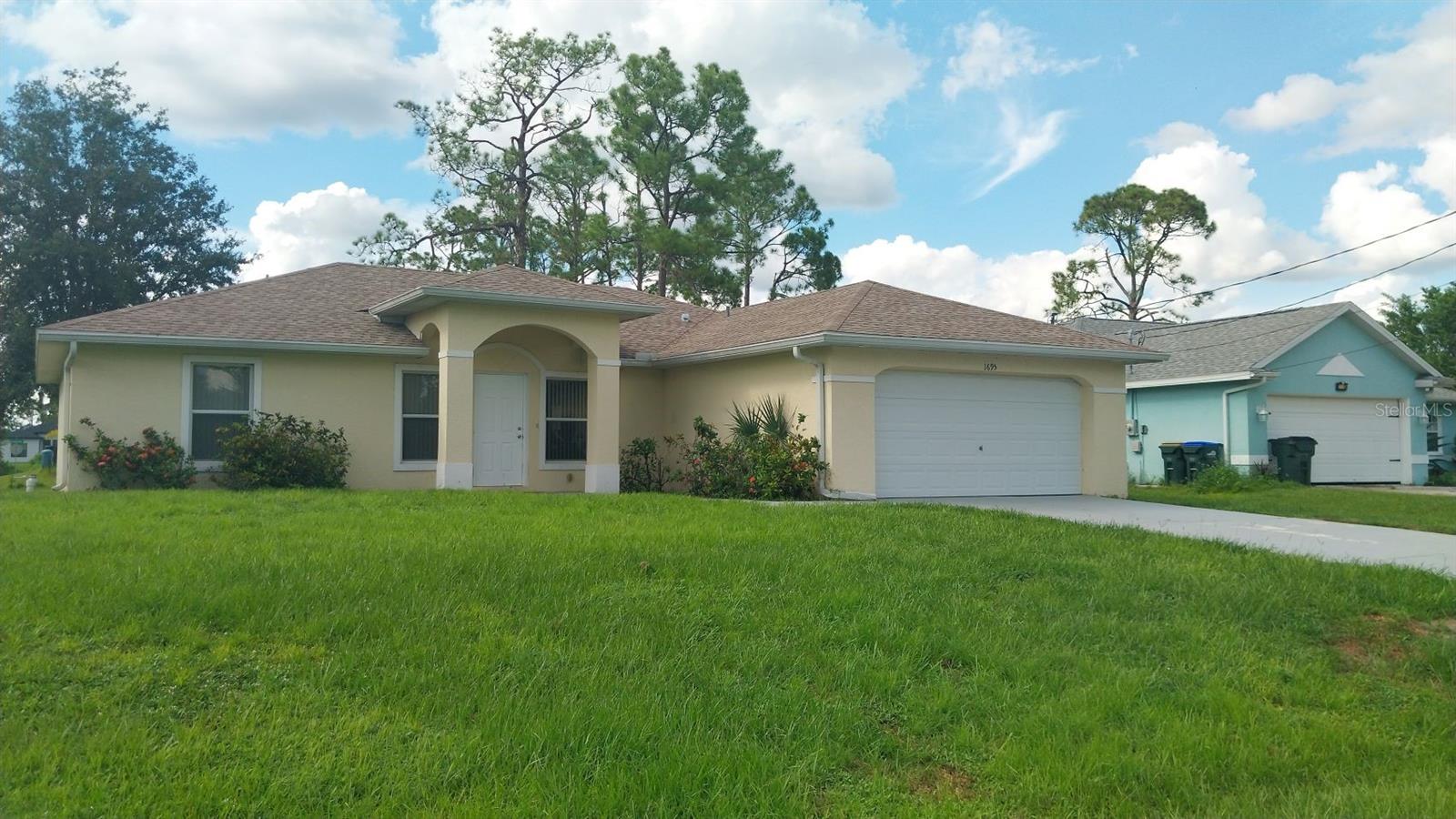 Beautiful home in a quiet neighborhood features an open floor plan design with 3-Bedrooms, 2 Baths, 2-Car garage, 3-Panel sliding glass door leading to screened Lanai and a private backyard to relax and enjoy. Nice home is within 3 miles from shopping, restaurants, schools, parks, fitness centers, medical facilities with easy access to I-75 for cummuters. Sparkling beaches are within 26 miles. Must see!