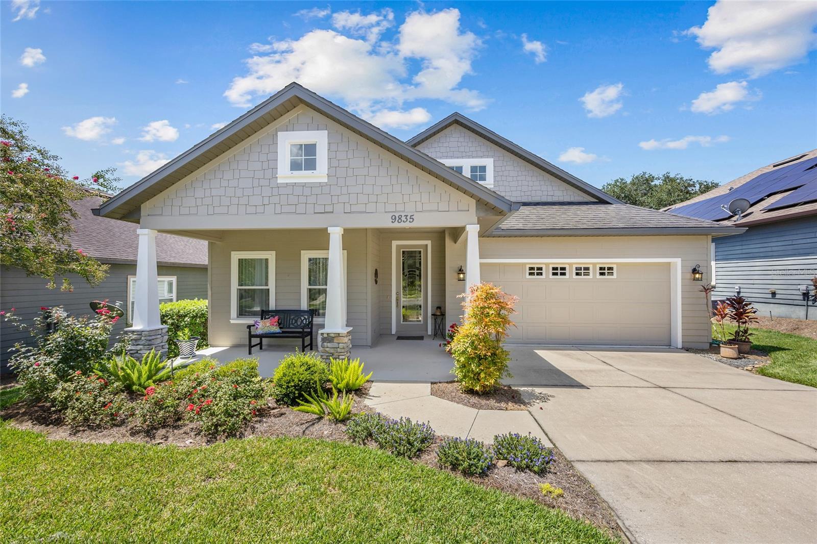 Beautifully Maintained 3-Bedroom, 2-Bath Home Backing to Greenspace! This stunning 3-bedroom, 2-bath home combines charm, quality, and an unbeatable location. From the moment you arrive, you'll notice the fresh exterior paint and inviting curb appeal. Inside, you're greeted by gorgeous wood floors that flow throughout the main living areas, adding warmth and elegance to every room.
The spacious kitchen is a chef's dream, featuring solid wood cabinetry, ample counter space, and a functional layout perfect for everyday living or entertaining. The open-concept design allows for seamless flow between the living, dining, and kitchen areas, ideal for both relaxation and hosting guests. The primary suite offers a peaceful retreat with a private bath and generous closet space, while the additional bedrooms are equally comfortable and versatile—perfect for family, guests, or a home office.
Step outside to enjoy the backyard, which backs up to a lush greenspace, providing extra privacy and a serene, natural backdrop. Whether you're sipping morning coffee on the patio or unwinding at the end of the day, this outdoor space is a true highlight.
Located near top-rated schools, convenient shopping, great dining options, and just a short distance from the University of Florida, this home offers exceptional lifestyle and value. Don’t miss your chance to own this move-in-ready gem in one of Gainesville’s most desirable areas!